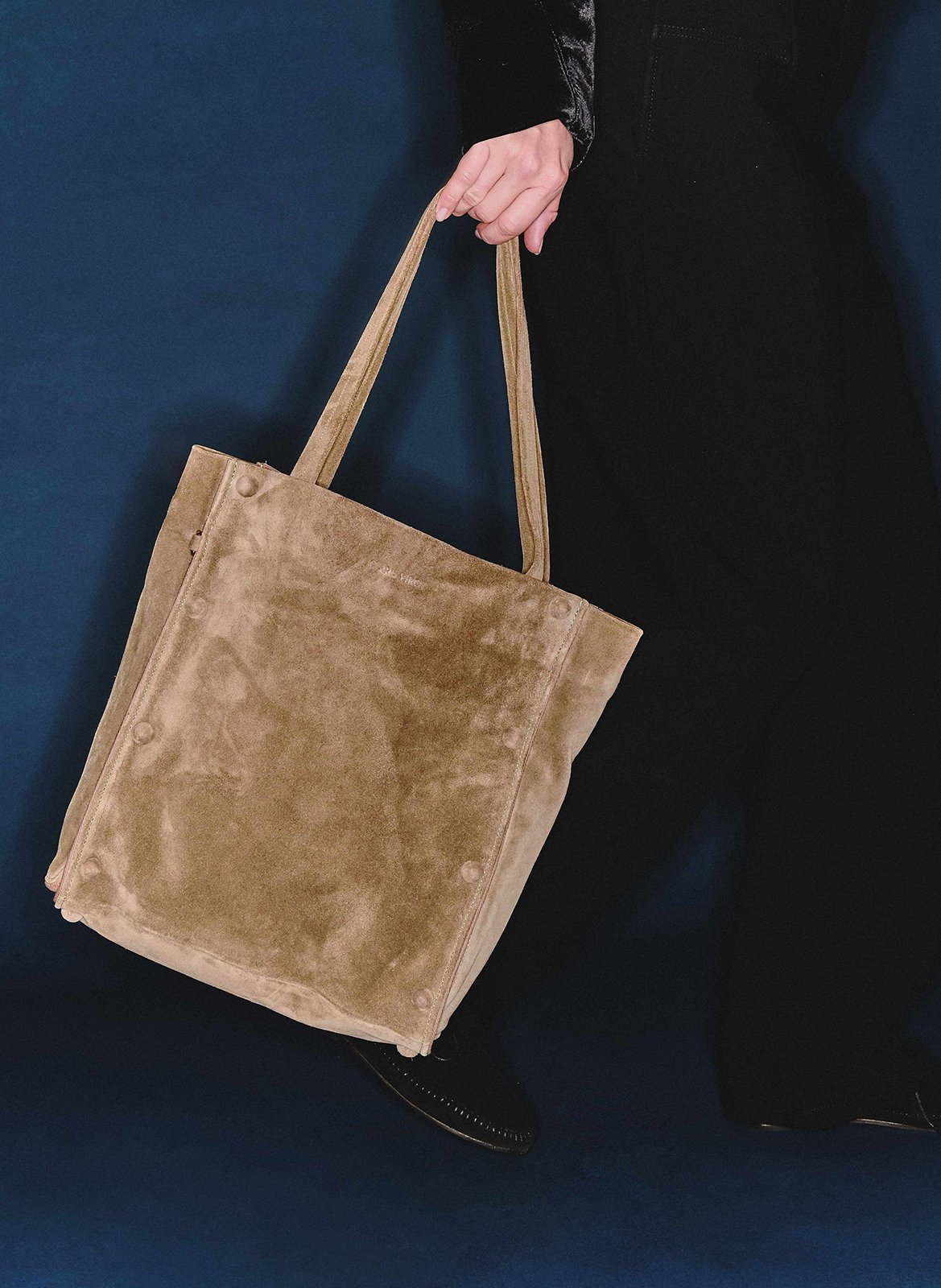 Shopper aus Leder CLARIS VIROT Khaki