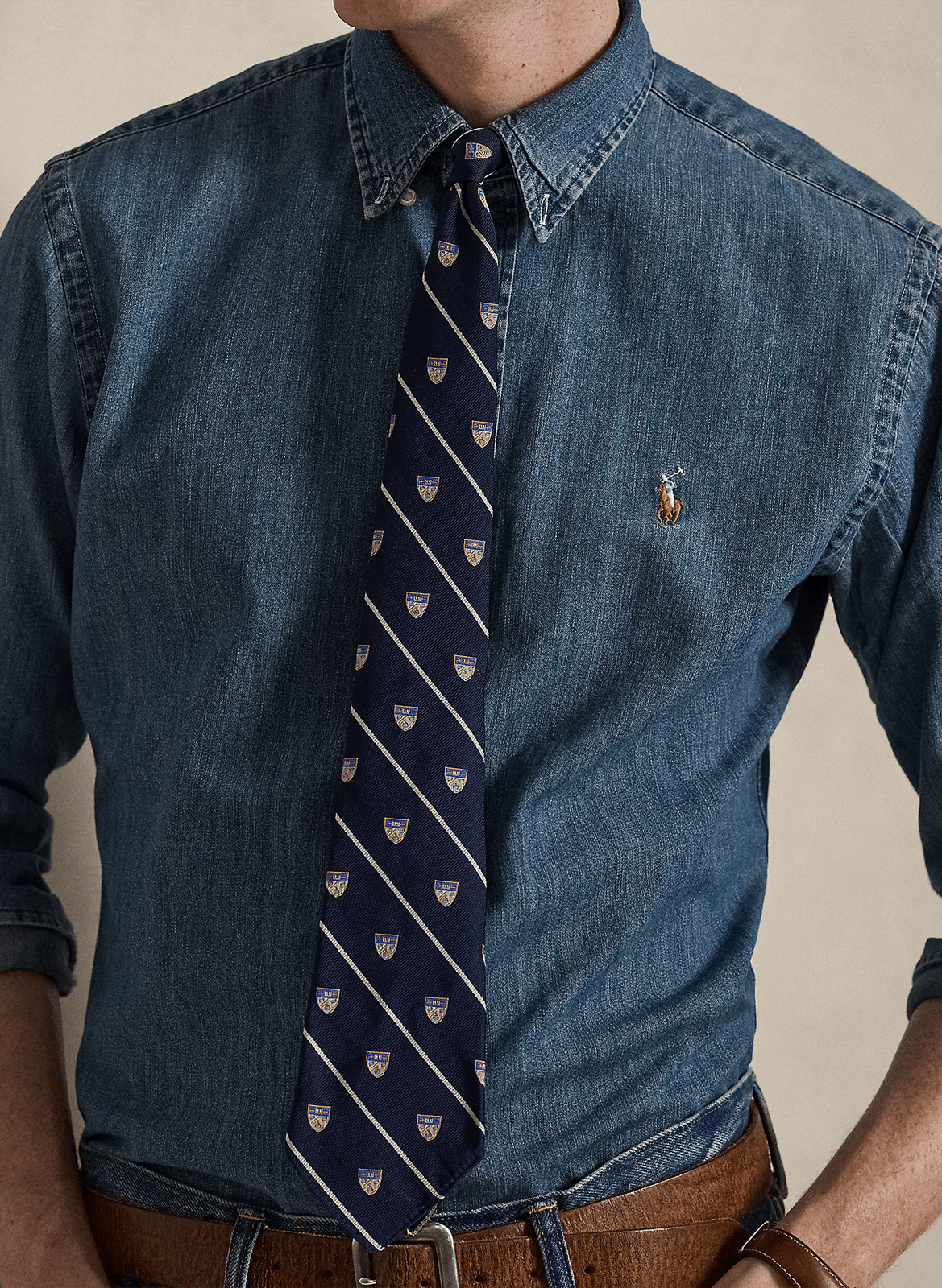 Jeanshemd mit Button-down-Kragen, Regular Fit POLO RALPH LAUREN Blau