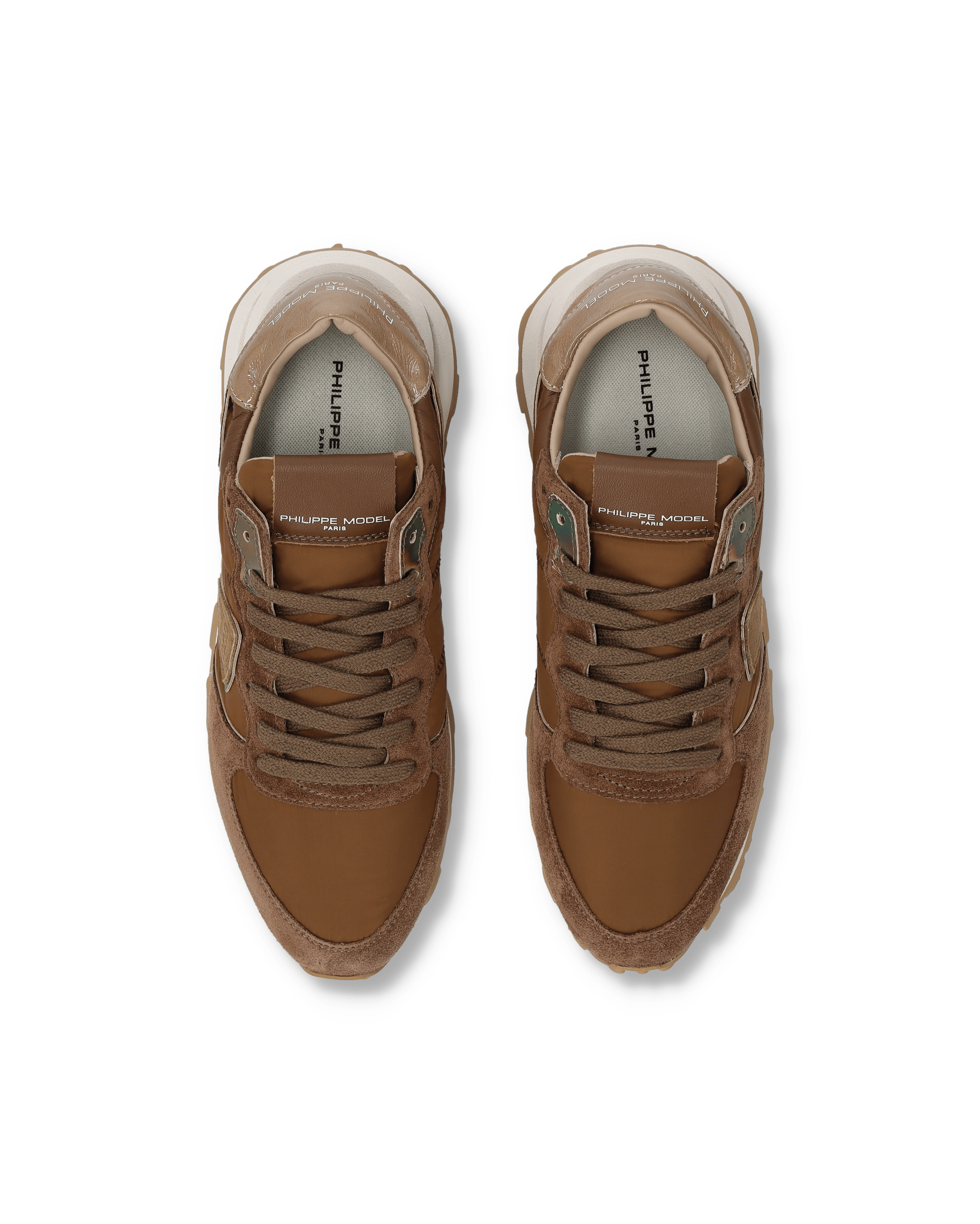 High-top running sneakers PHILIPPE MODEL Brown