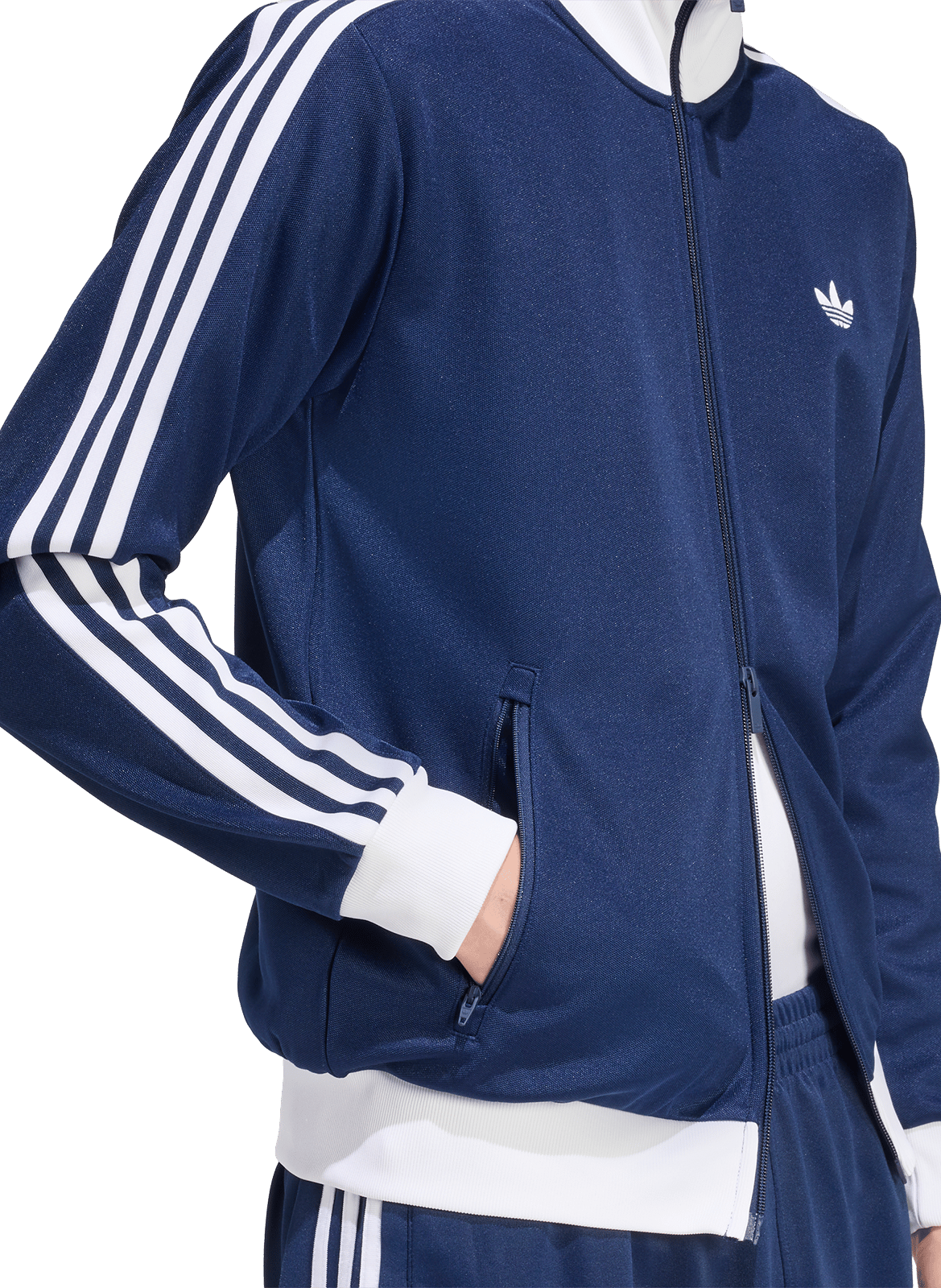 Veste col montant droite unie ADIDAS Bleu