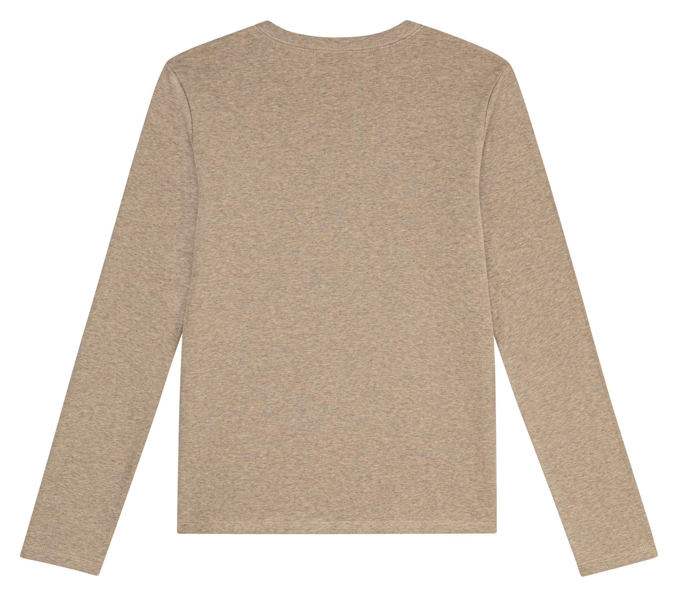 Tee-shirt col rond en coton PETIT BATEAU Marron