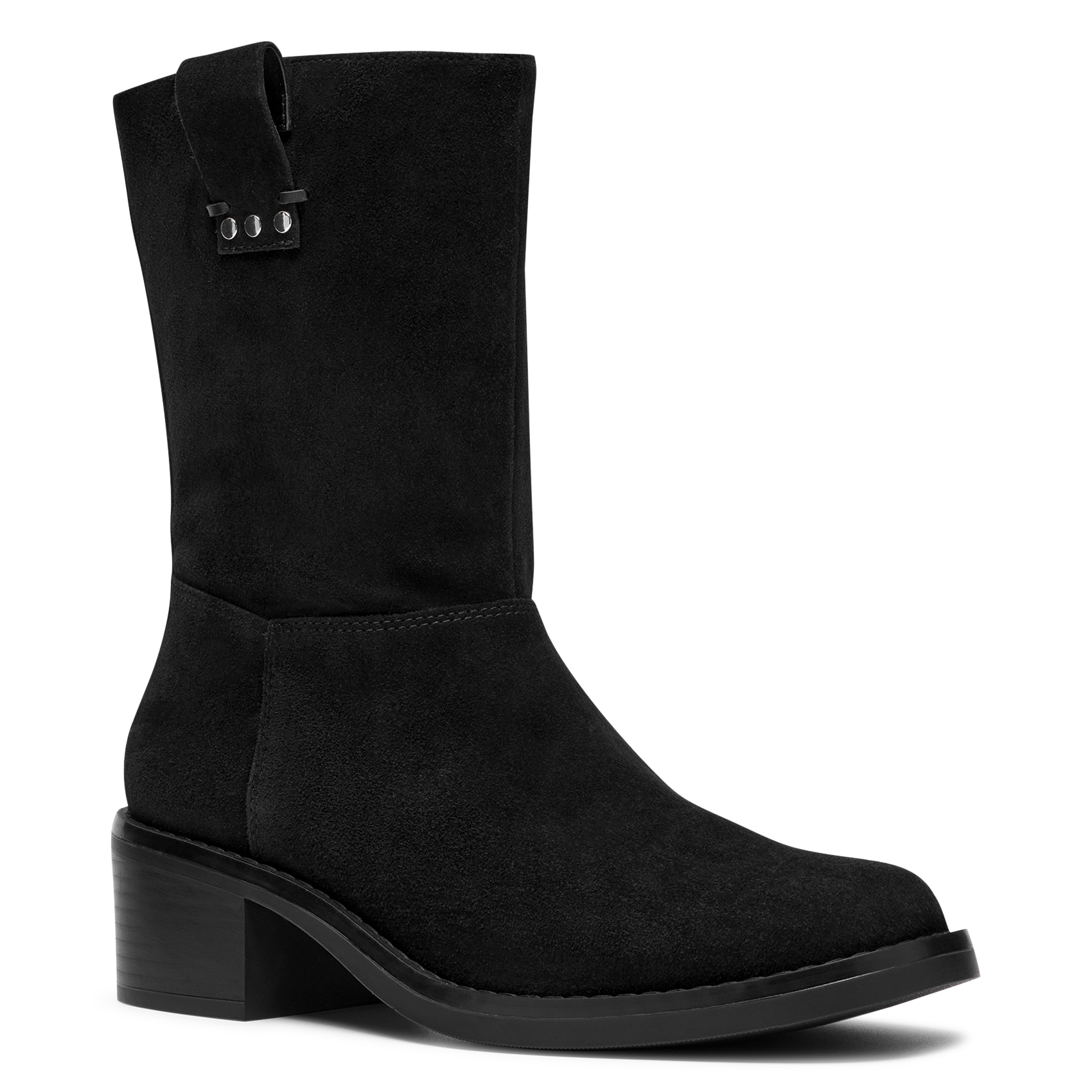 Laarzen DIGBY SLOUCH met rits van leer CLARKS Zwart