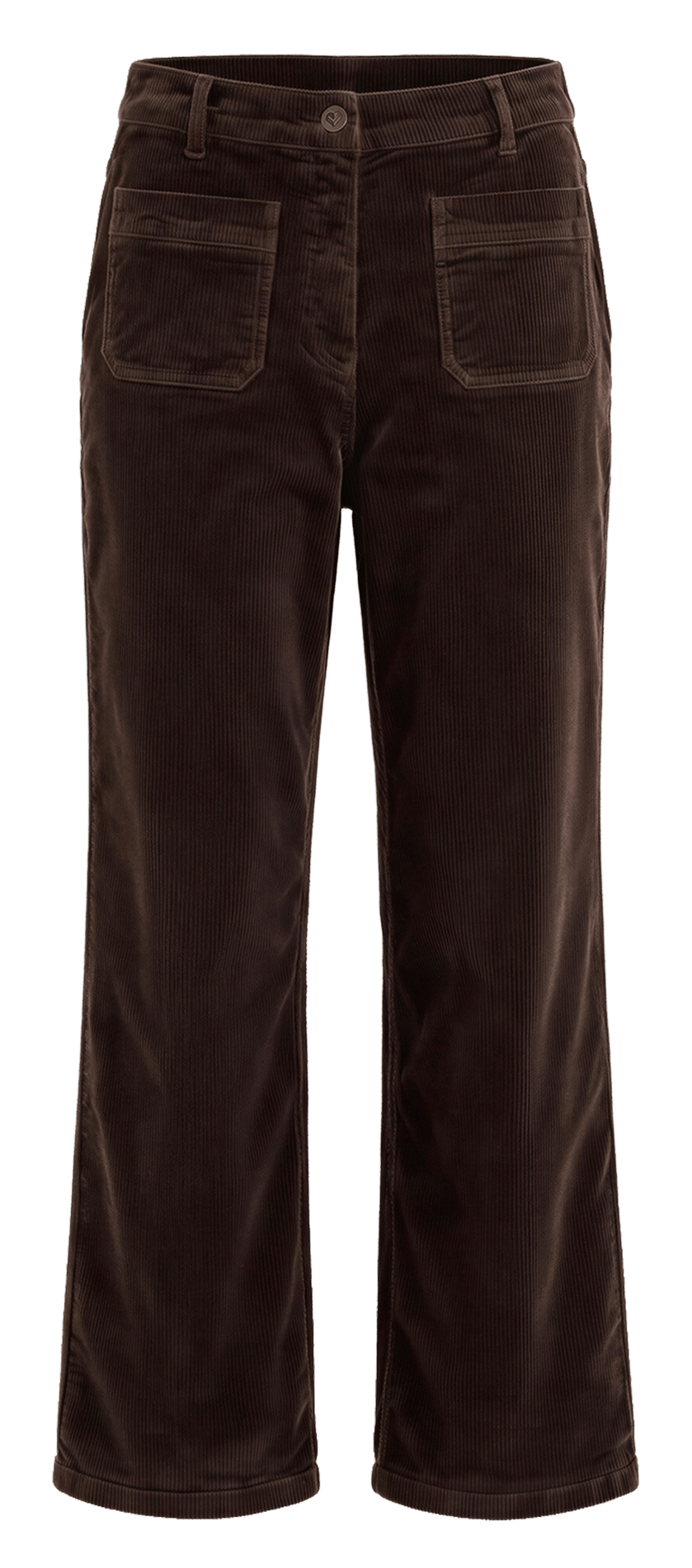 Straight velvet trousers in blended cotton PABLO
