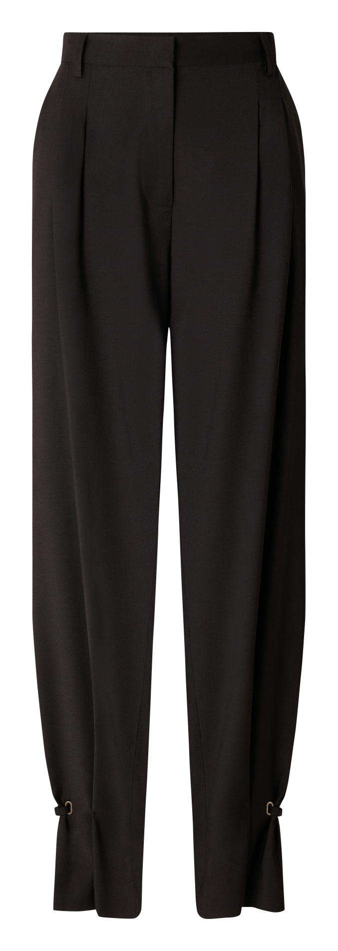 Wijde broek | wolblend SESSUN Bruin
