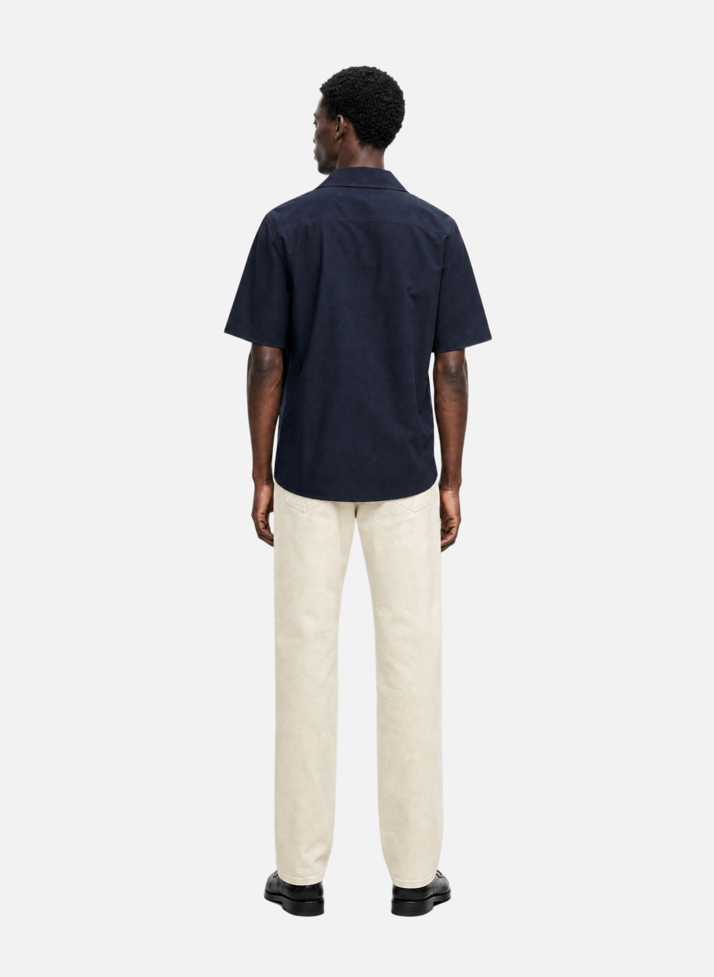 Plain light blue short-sleeved shirt THE KOOPLES Blue