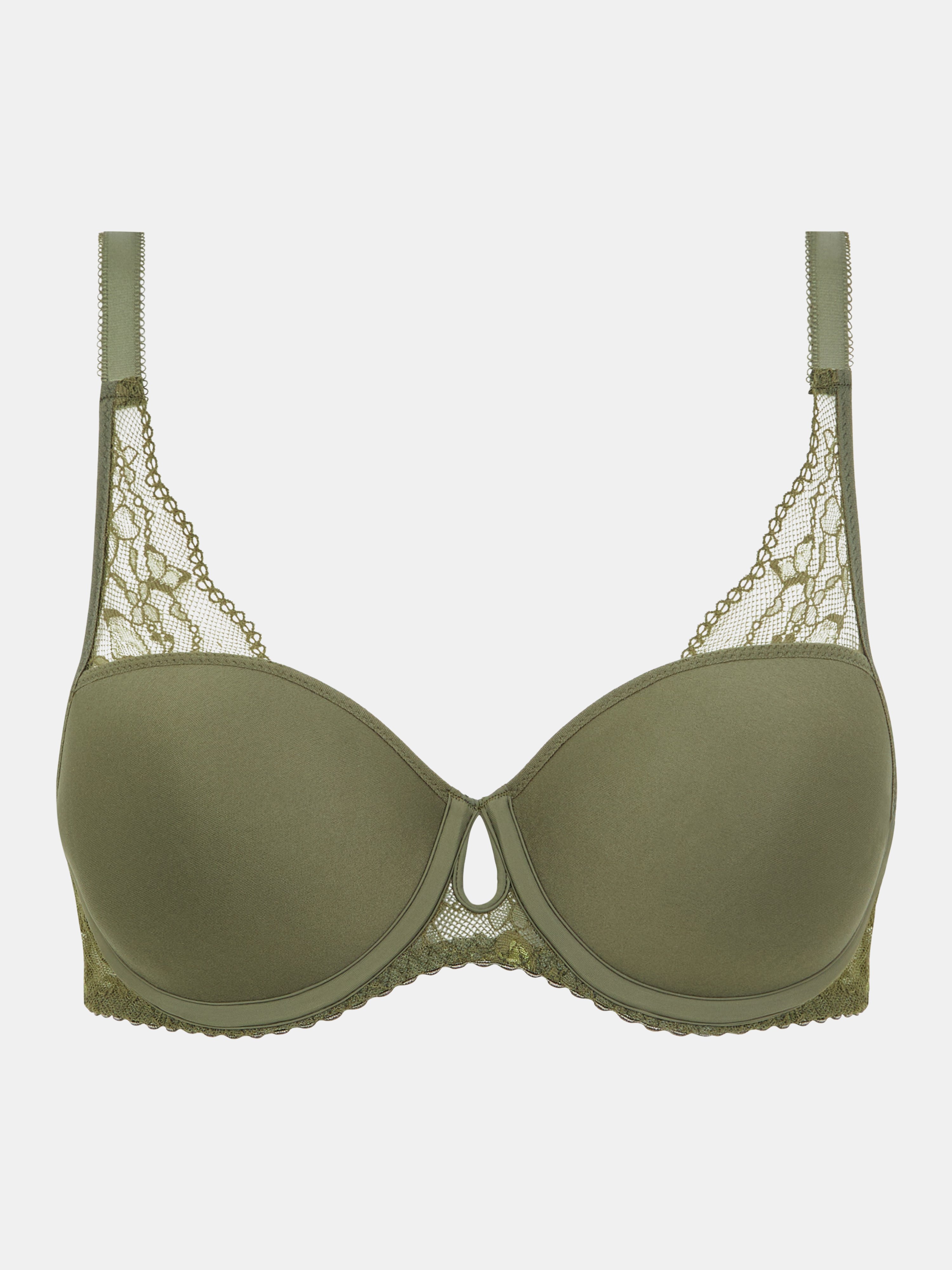 Memory foam half-cup bra | Green CHANTELLE PULP Women