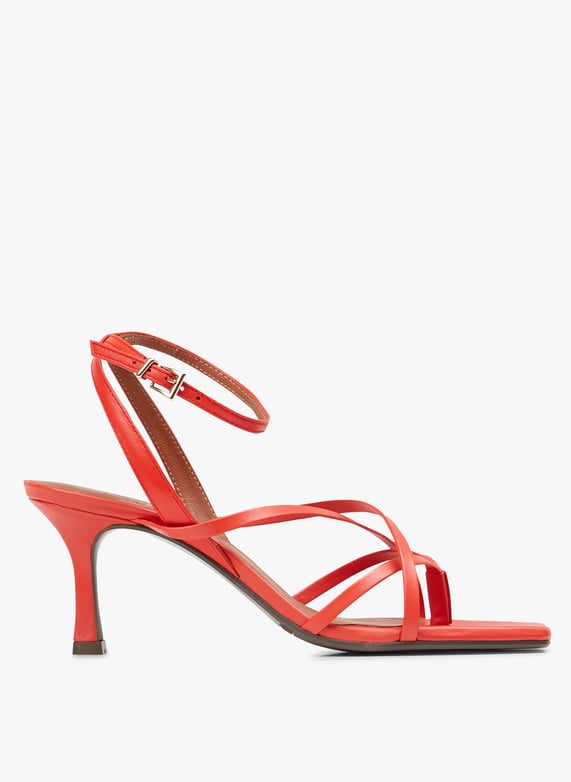 Red Heeled leather sandals
