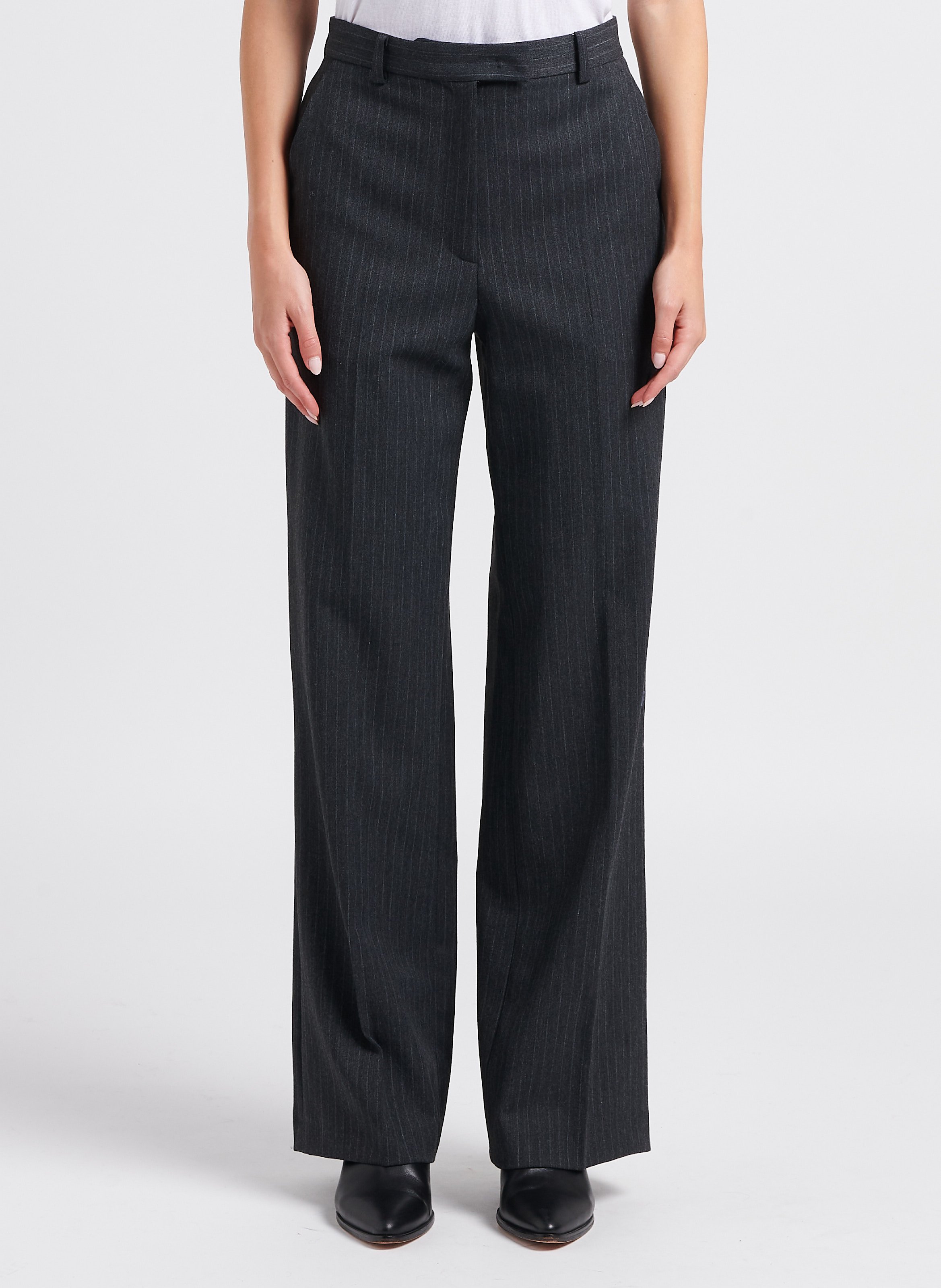 Pantalon a outlet pince femme gris