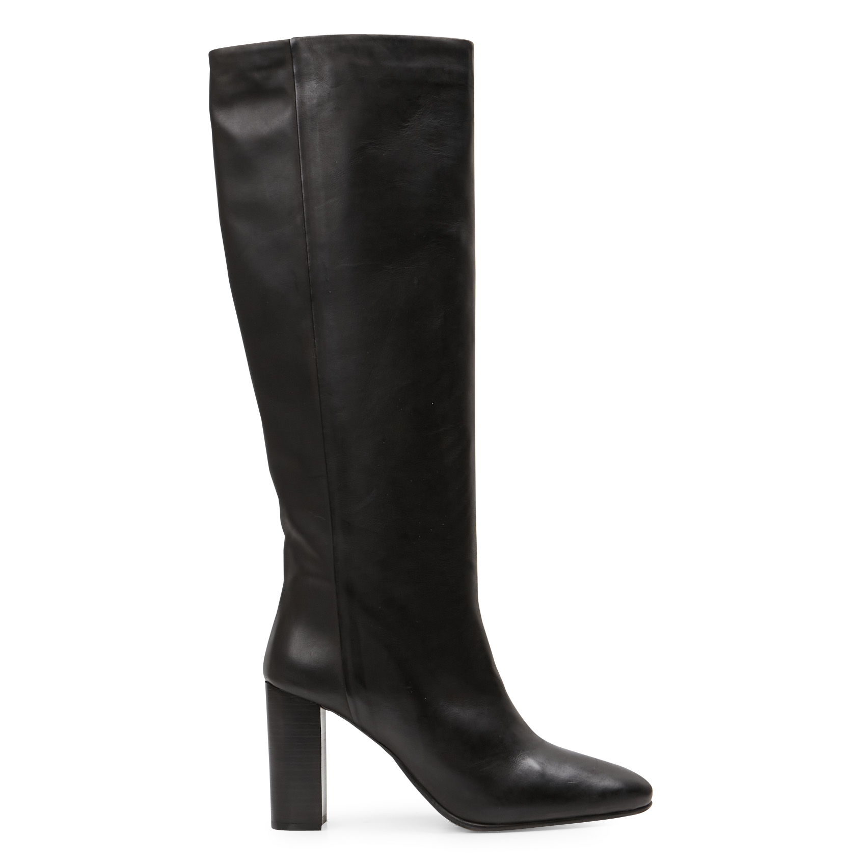 Heeled leather boots JONAK Black