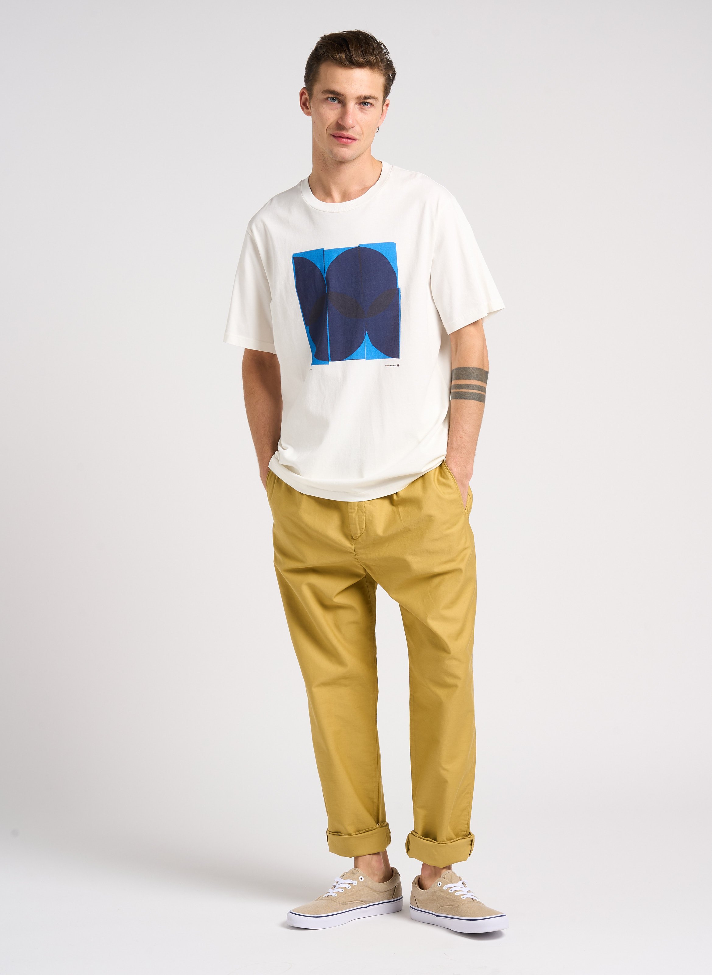 Straight-leg cotton pants PAUL SMITH Khaki