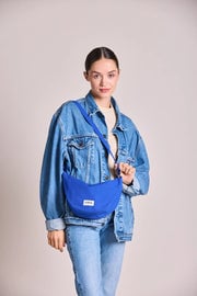 Cotton waist bag Blue