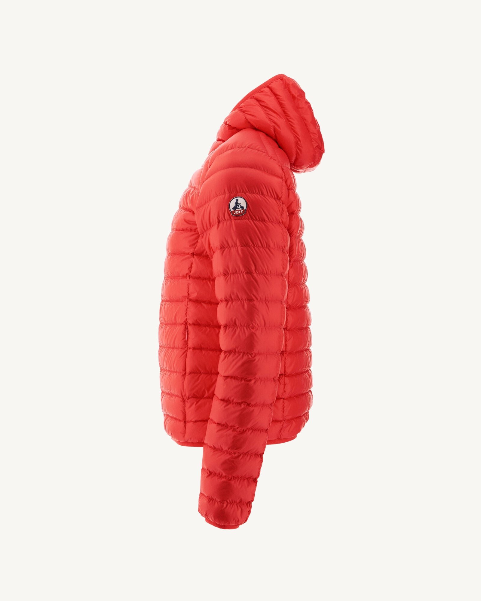 Lightweight hooded puffer jacket nico JOTT Red