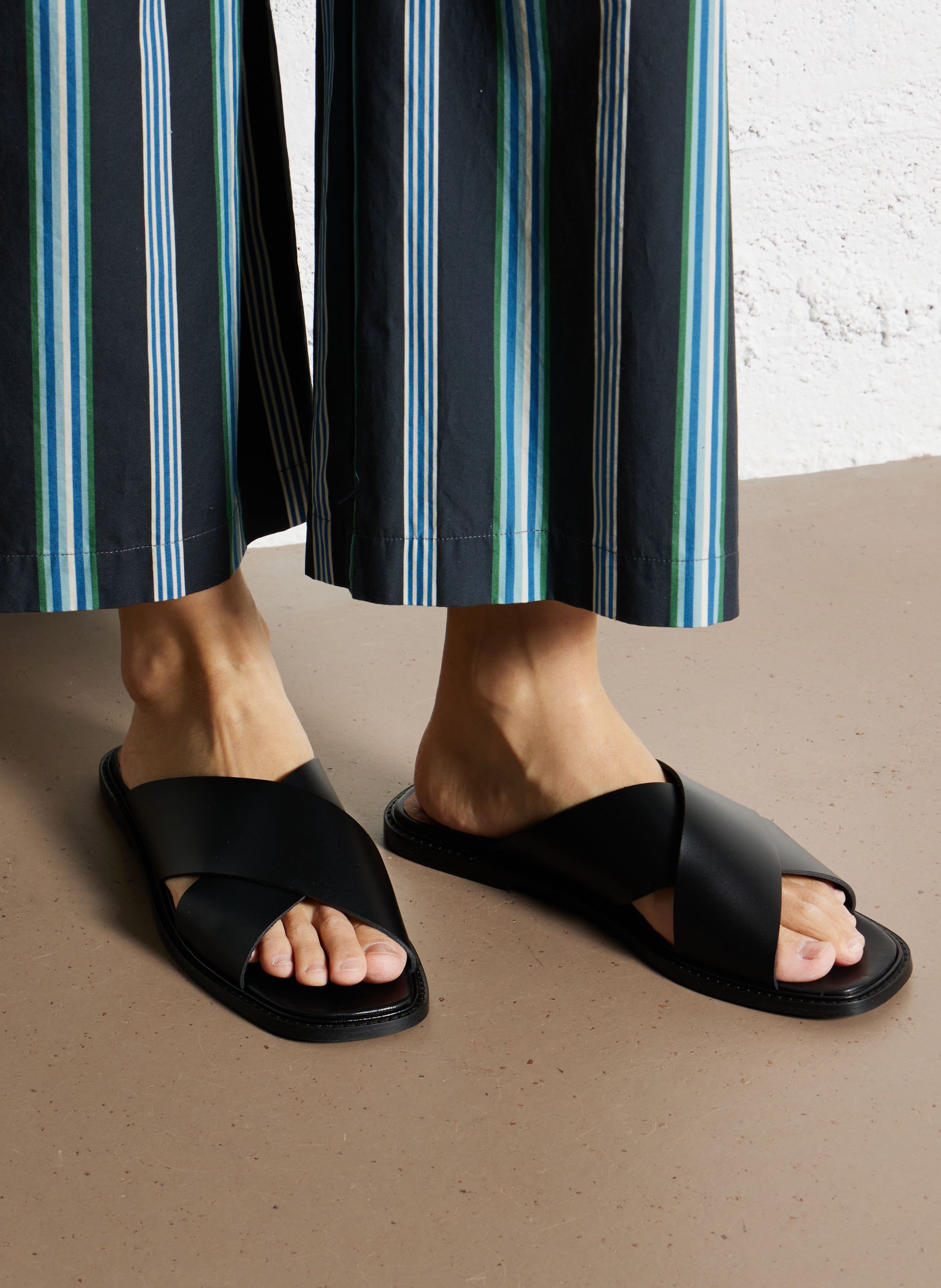 Gestreifter Baumwoll-Blazer - Look 1