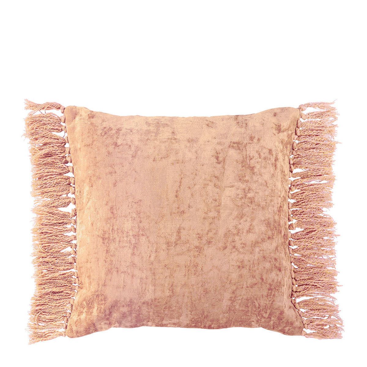 Iridescent velvet cushion cover BLANC D'IVOIRE Pink