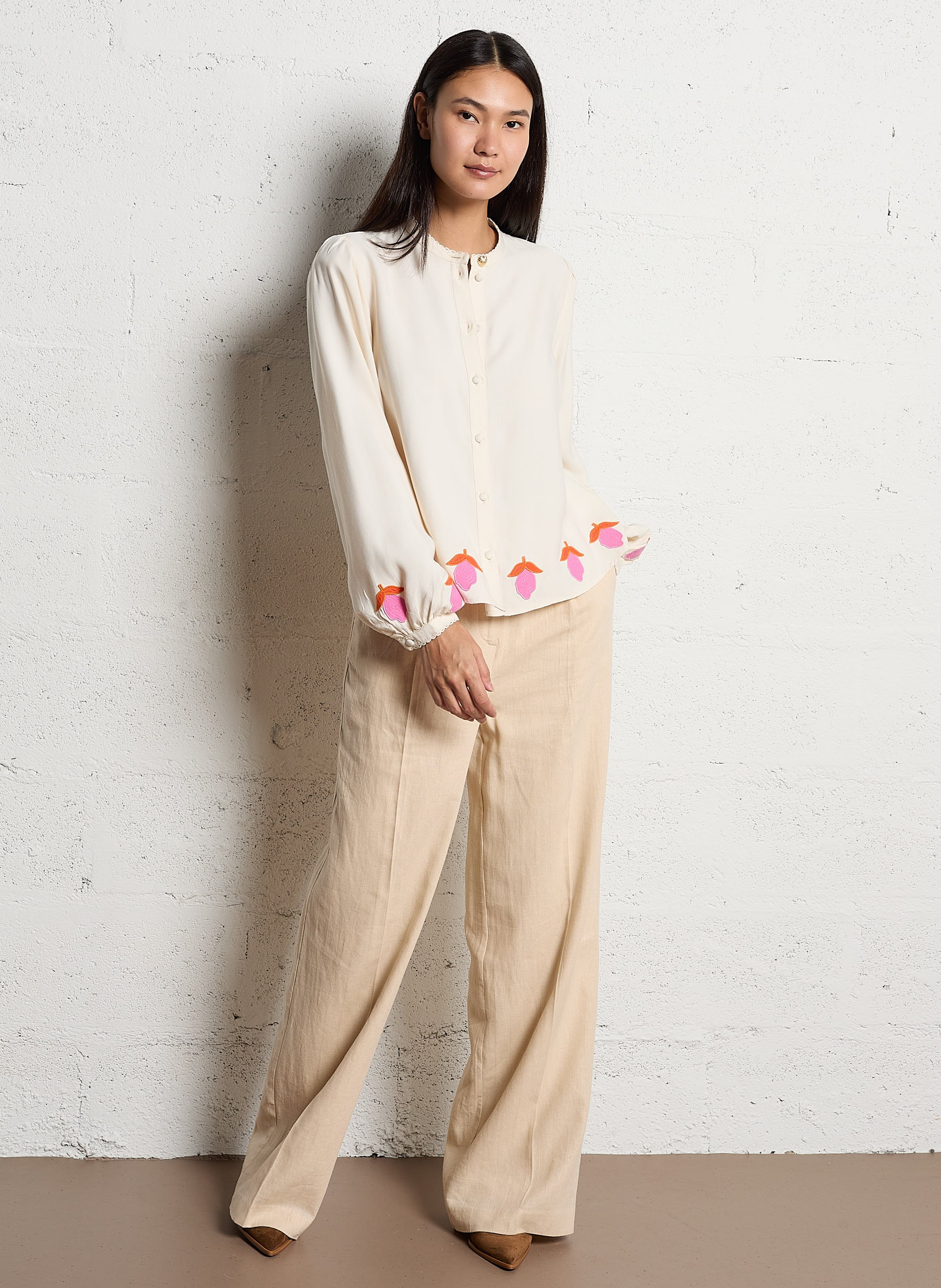 Chemise droite  FABIENNE CHAPOT Blanc