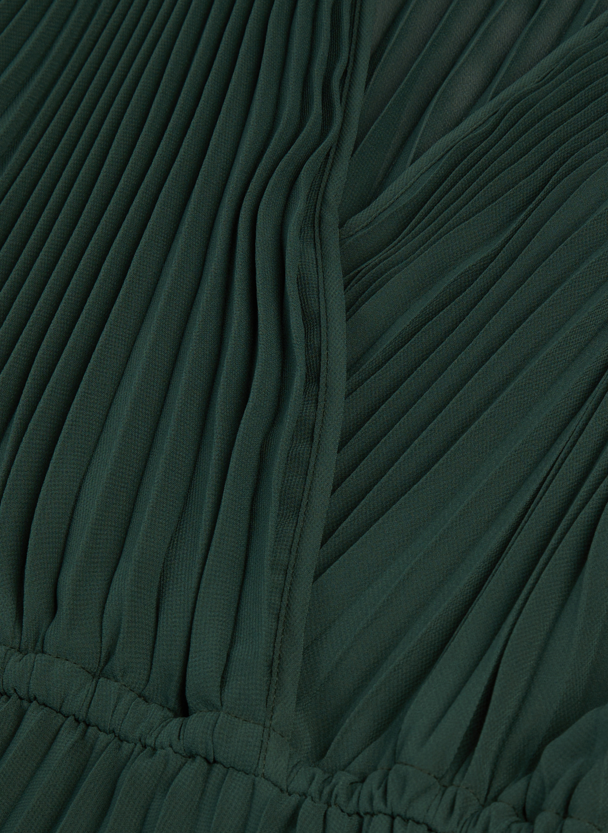 Long pleated dress THE KOOPLES Green