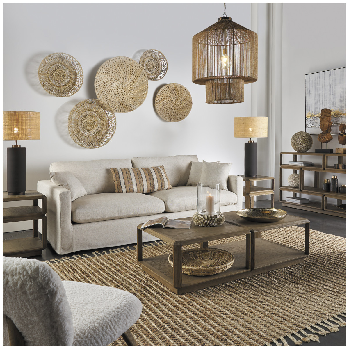 Décoration murale bocca - petit modèle BLANC D'IVOIRE Beige