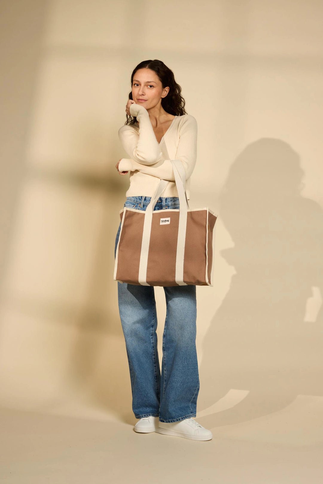 Oscar tote bag HINDBAG Brown