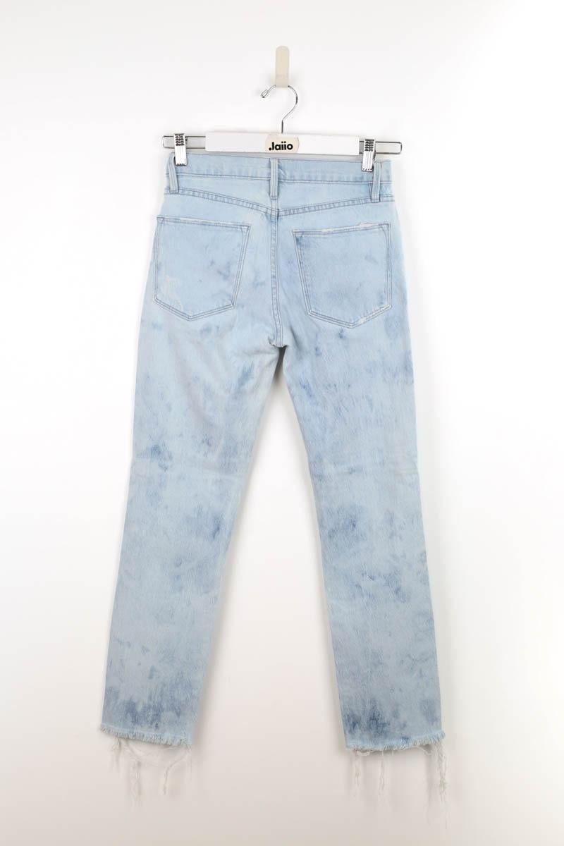 Cotton jeans FRAME - Seconde Main Blue