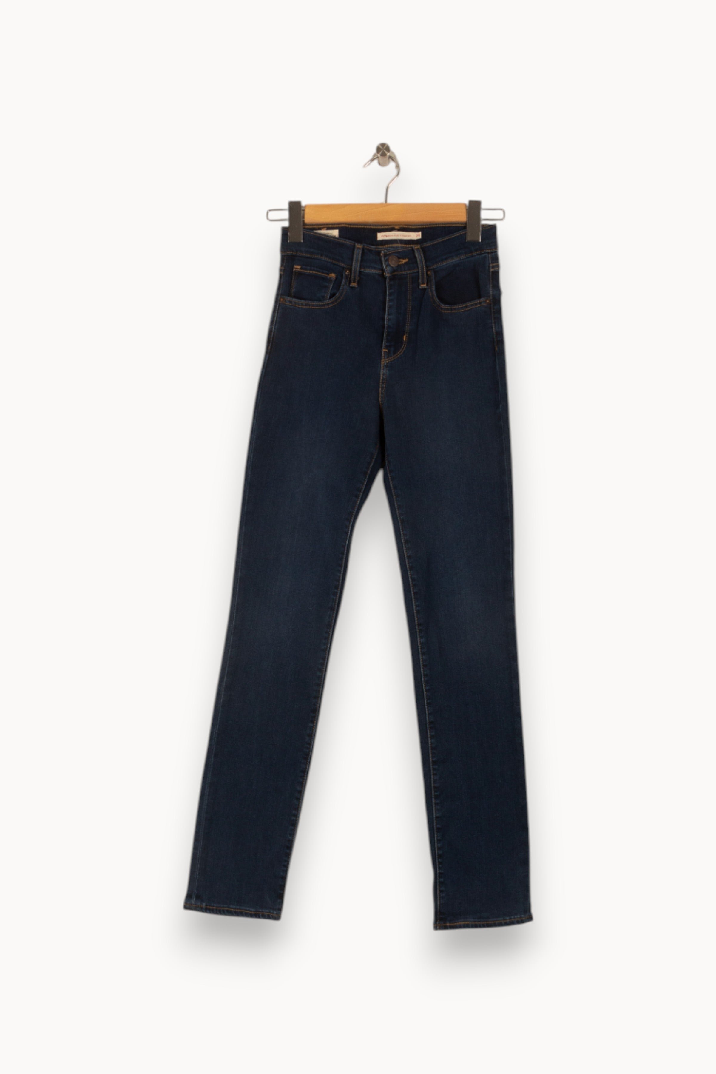 Cropped slim jeans with studs LEVI'S - Seconde main Blue