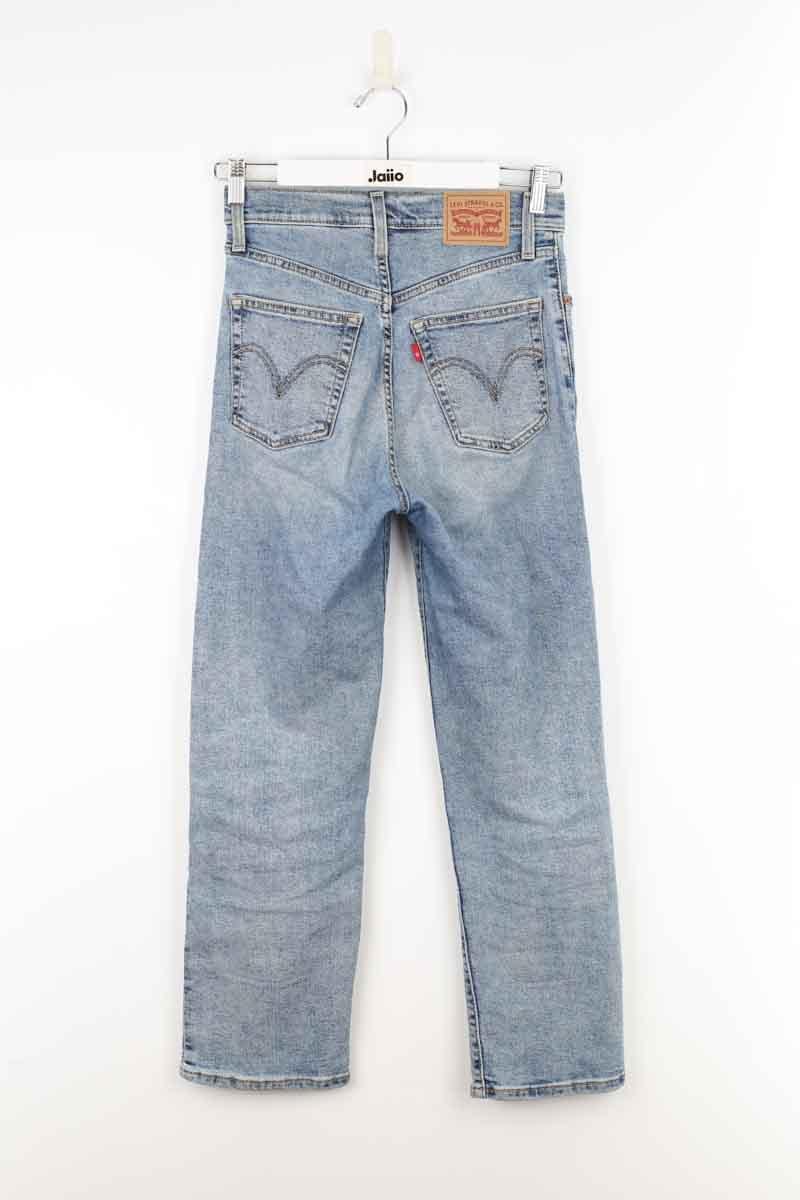 Cotton straight jeans LEVI'S - Seconde main Blue