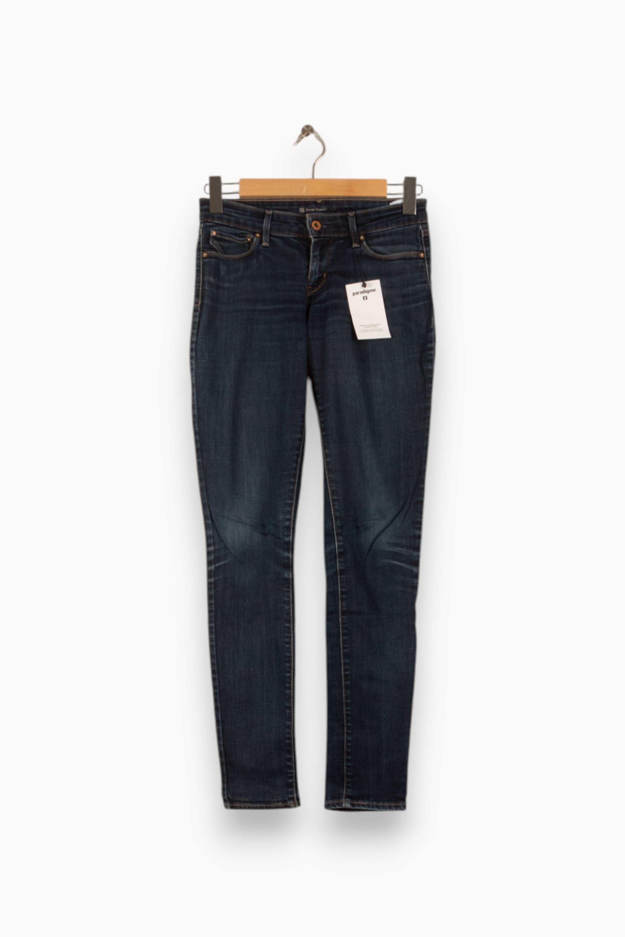 Cropped slim jeans with studs LEVI'S - Seconde main Blue