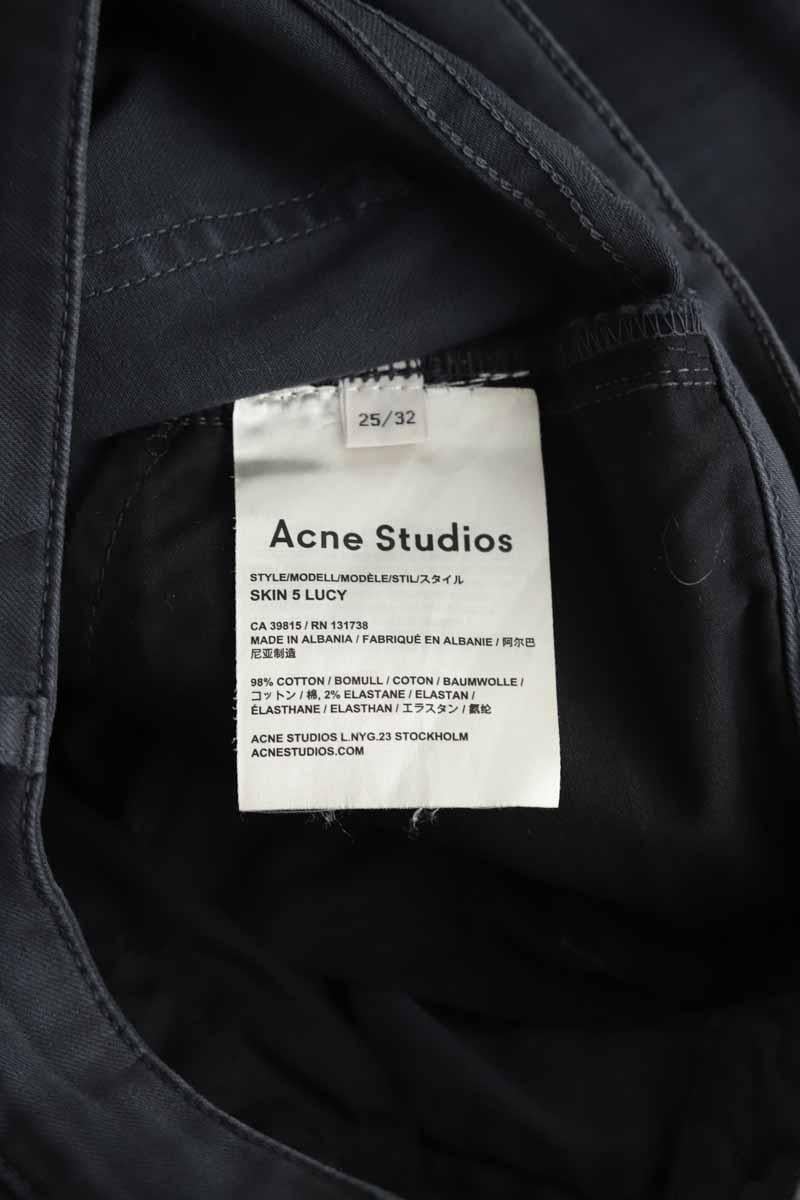 Cotton skinny jeans ACNE STUDIOS - Seconde Main Black