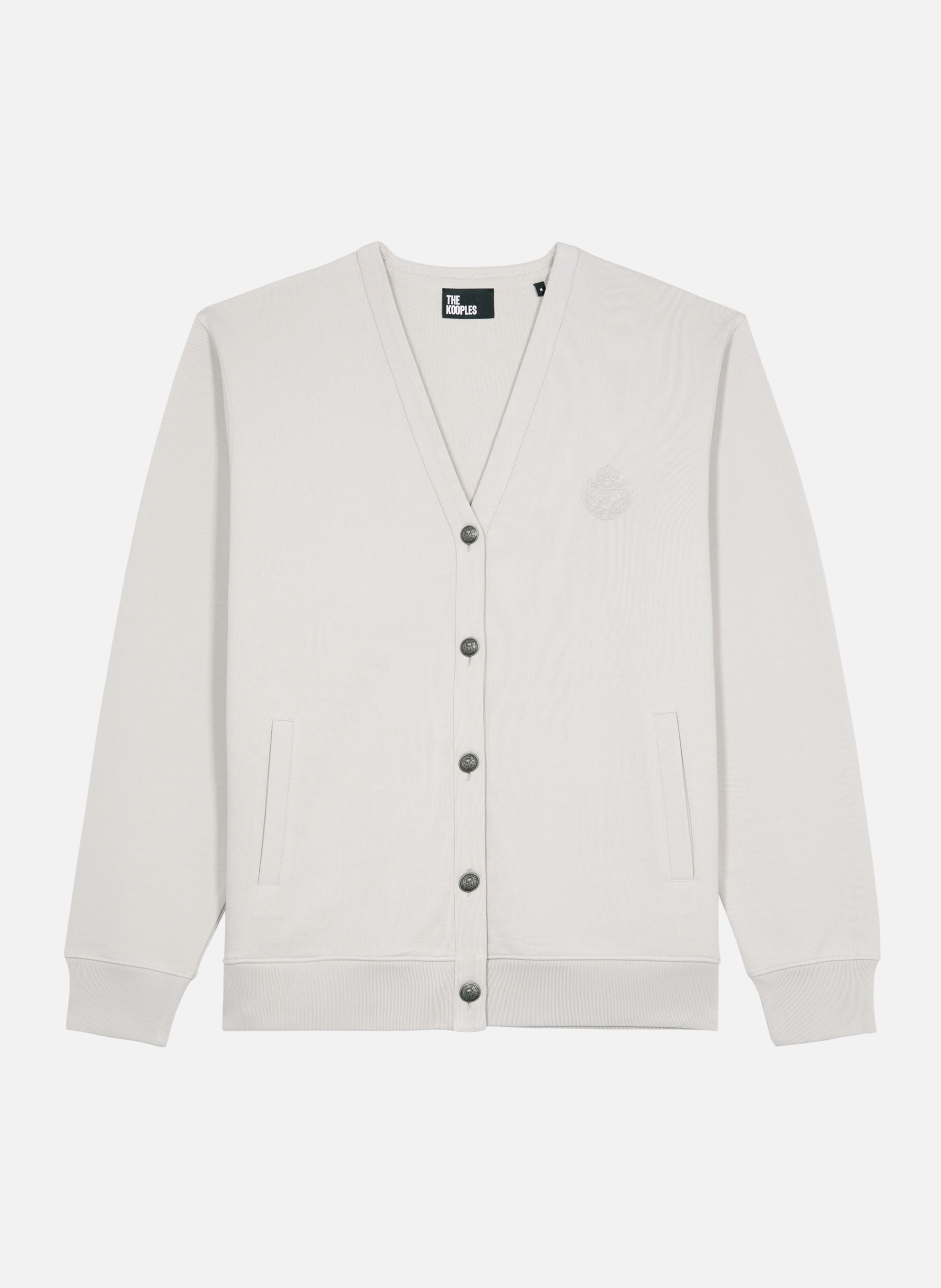 Buttoned jersey cardigan THE KOOPLES Grey