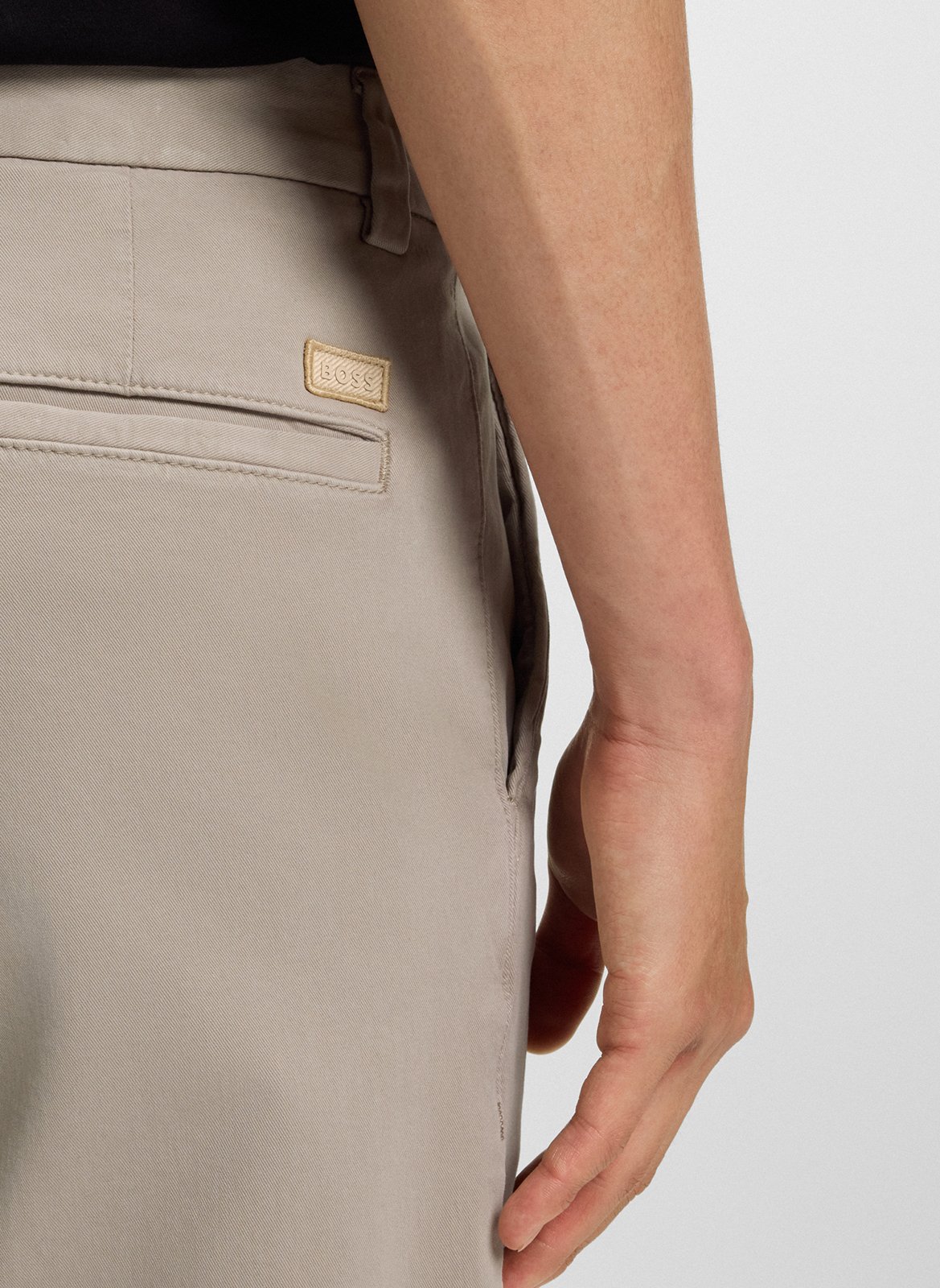 Cotton-blend bucket hat BOSS Beige