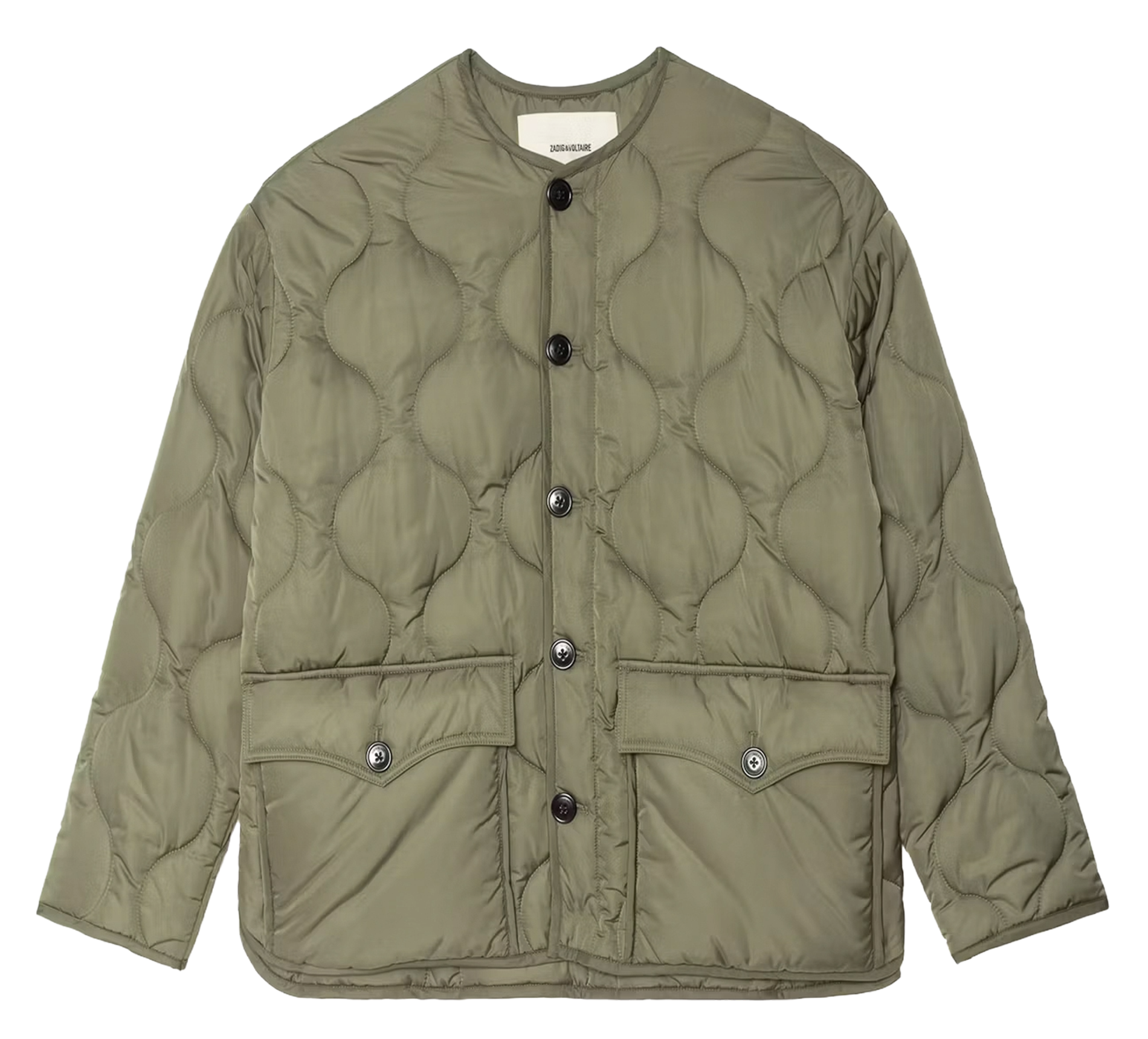 Parka trapuntata colletto rotondo ZADIG&VOLTAIRE Verde