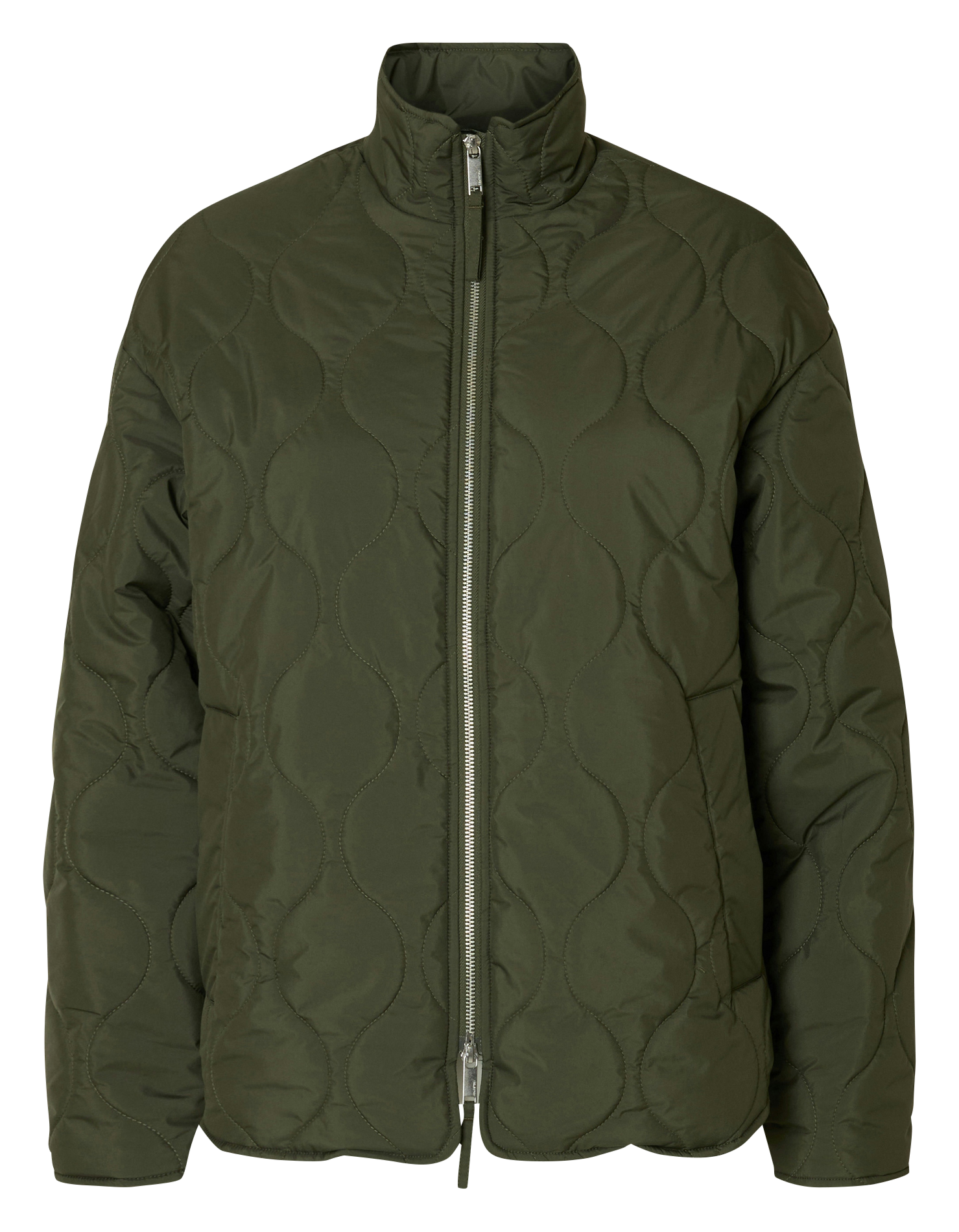 Veste col montant  SELECTED Vert