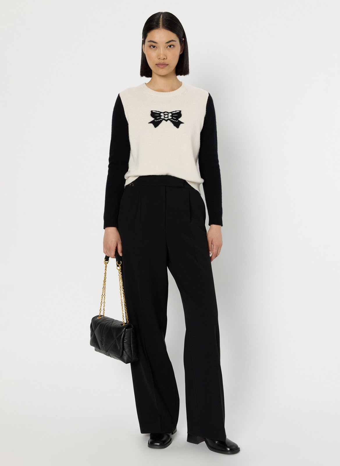 Gestreepte wollen trui GERARD DAREL Beige