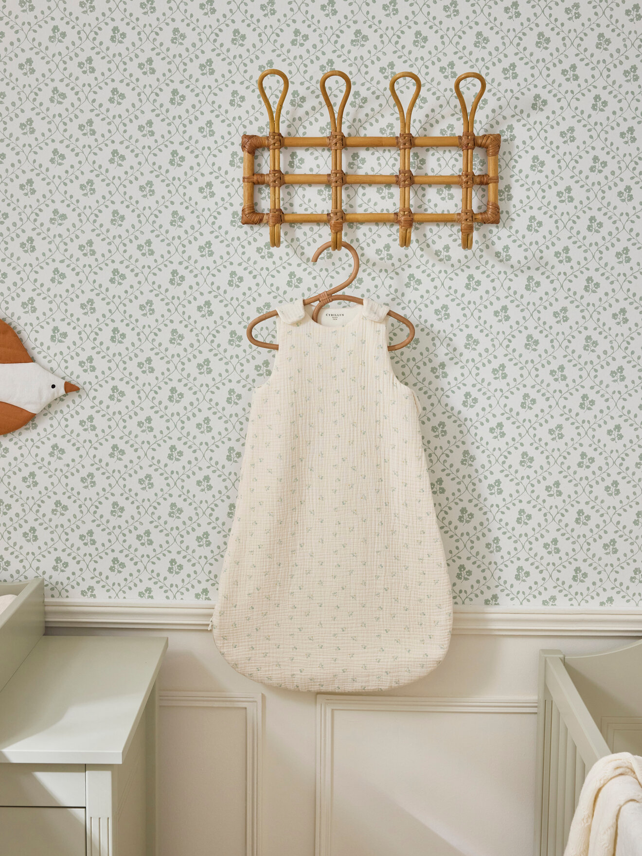 Organic cotton muslin sleeping bag tog 2 CYRILLUS Beige