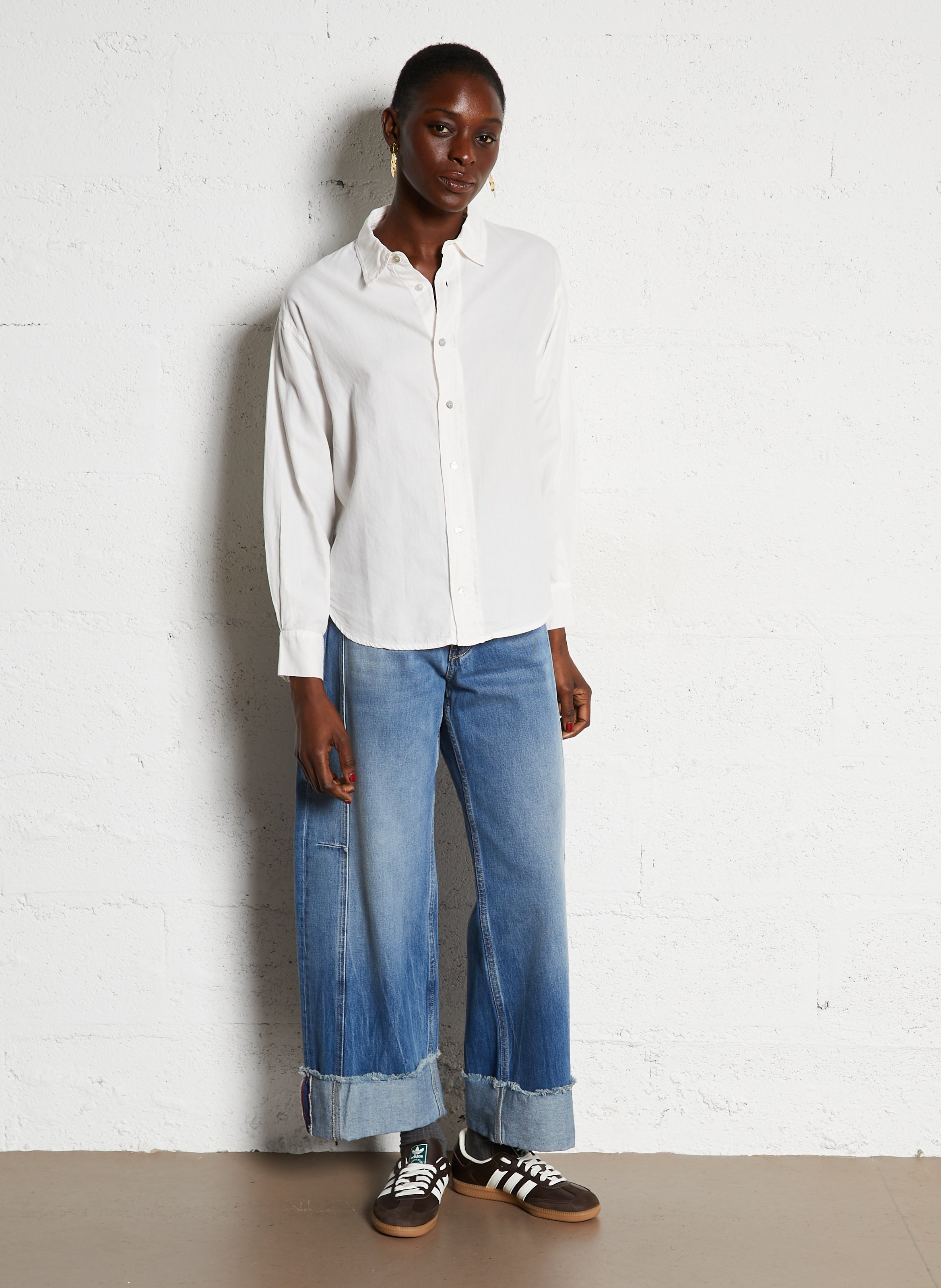 Colonel plain shirt BELLA JONES White