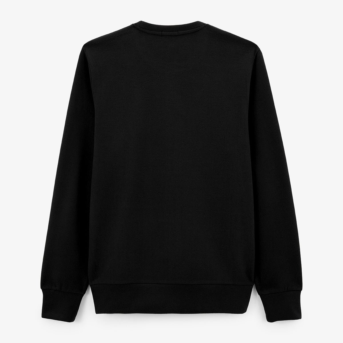 Plain round neck sweatshirt SERGE BLANCO Black