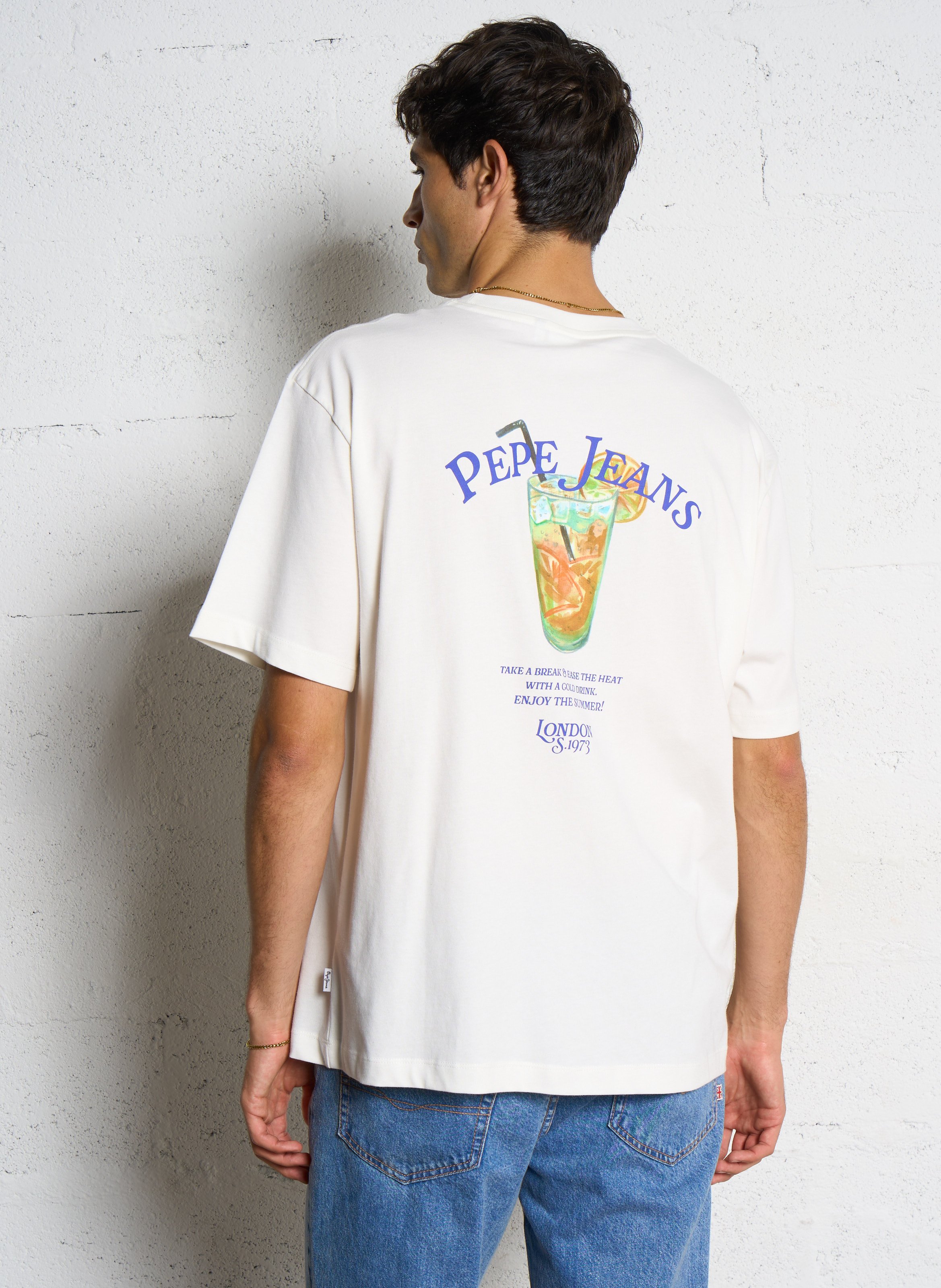 Camiliday round-neck sleeveless cotton top PEPE JEANS White