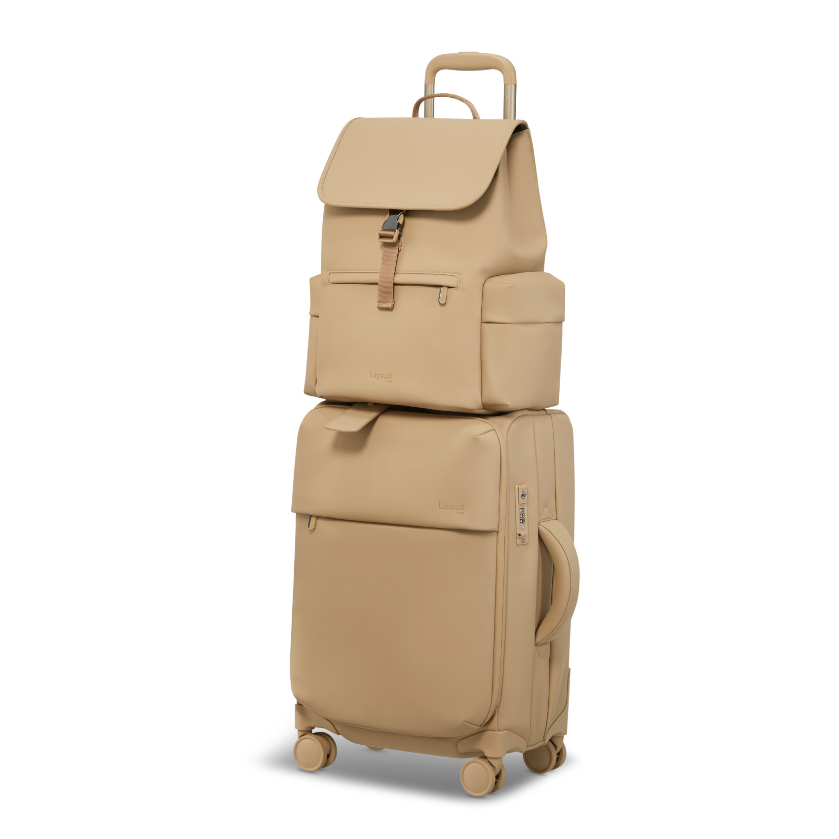 Lost in Berlin backpack size S cargo LIPAULT Beige