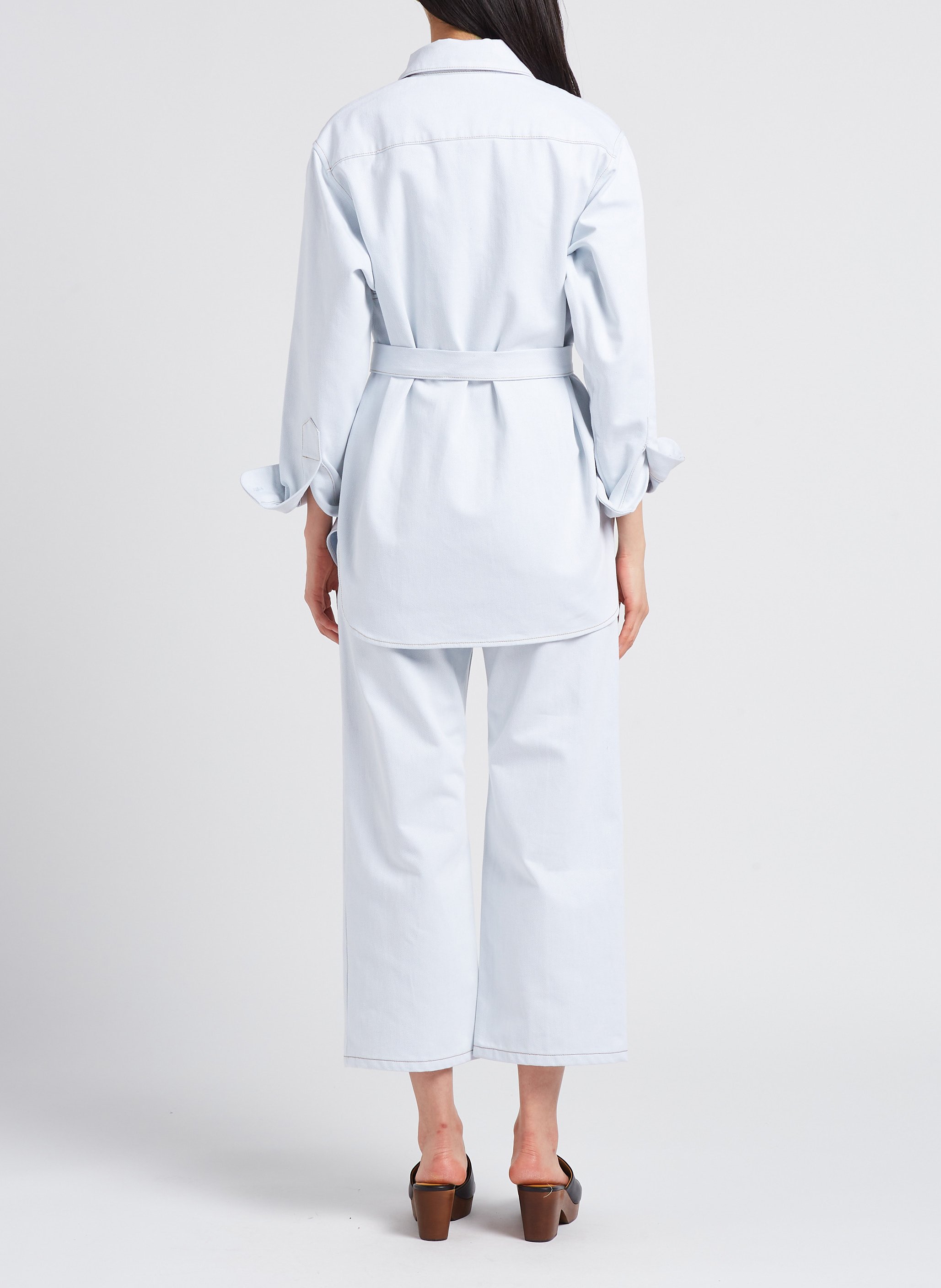 Jean flare taille haute VALENTINE GAUTHIER Vert