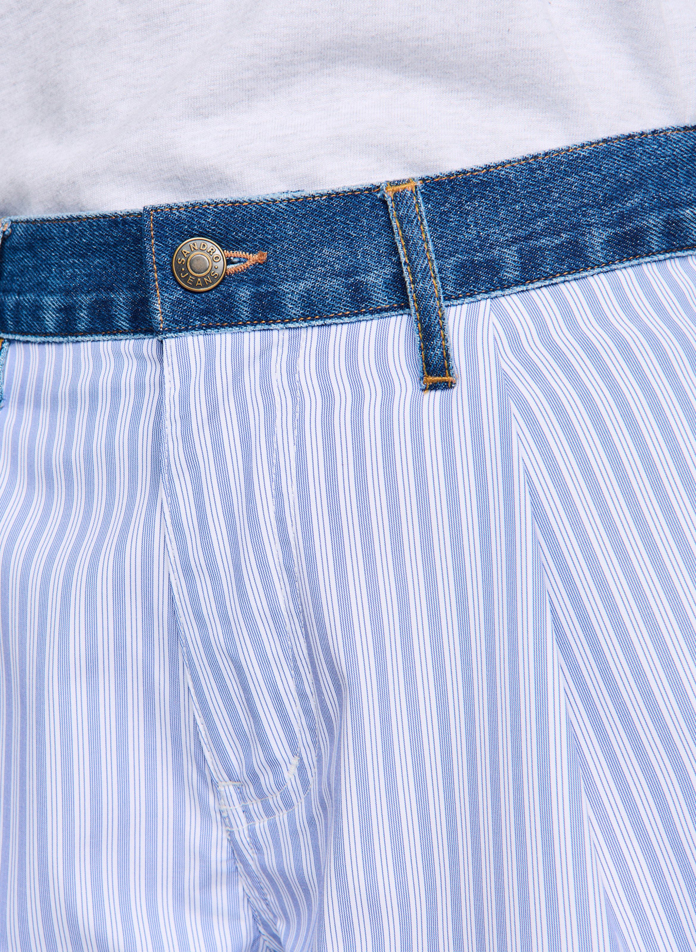 Striped shorts SANDRO Blue