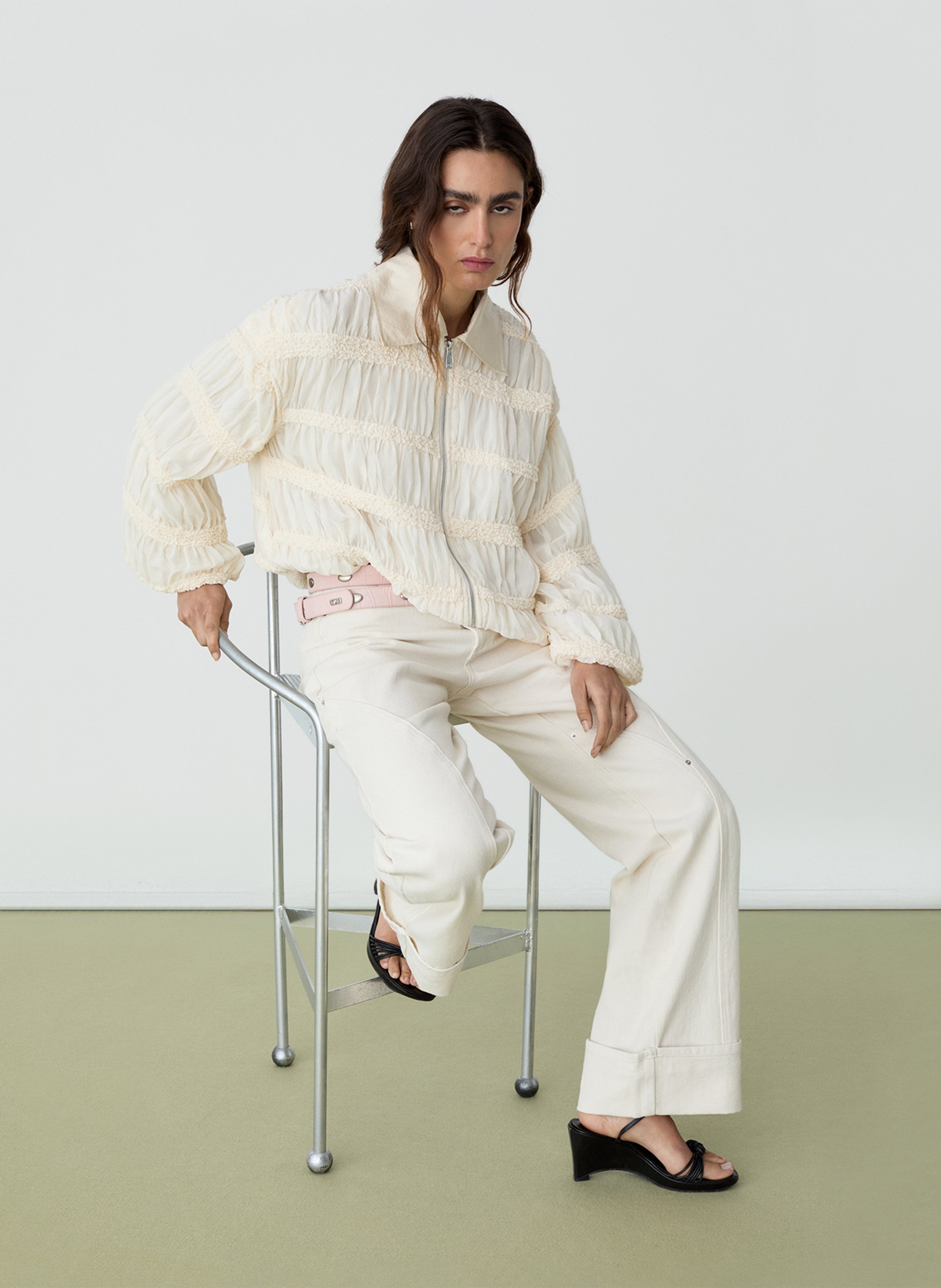 Wide trousers LAAGAM White