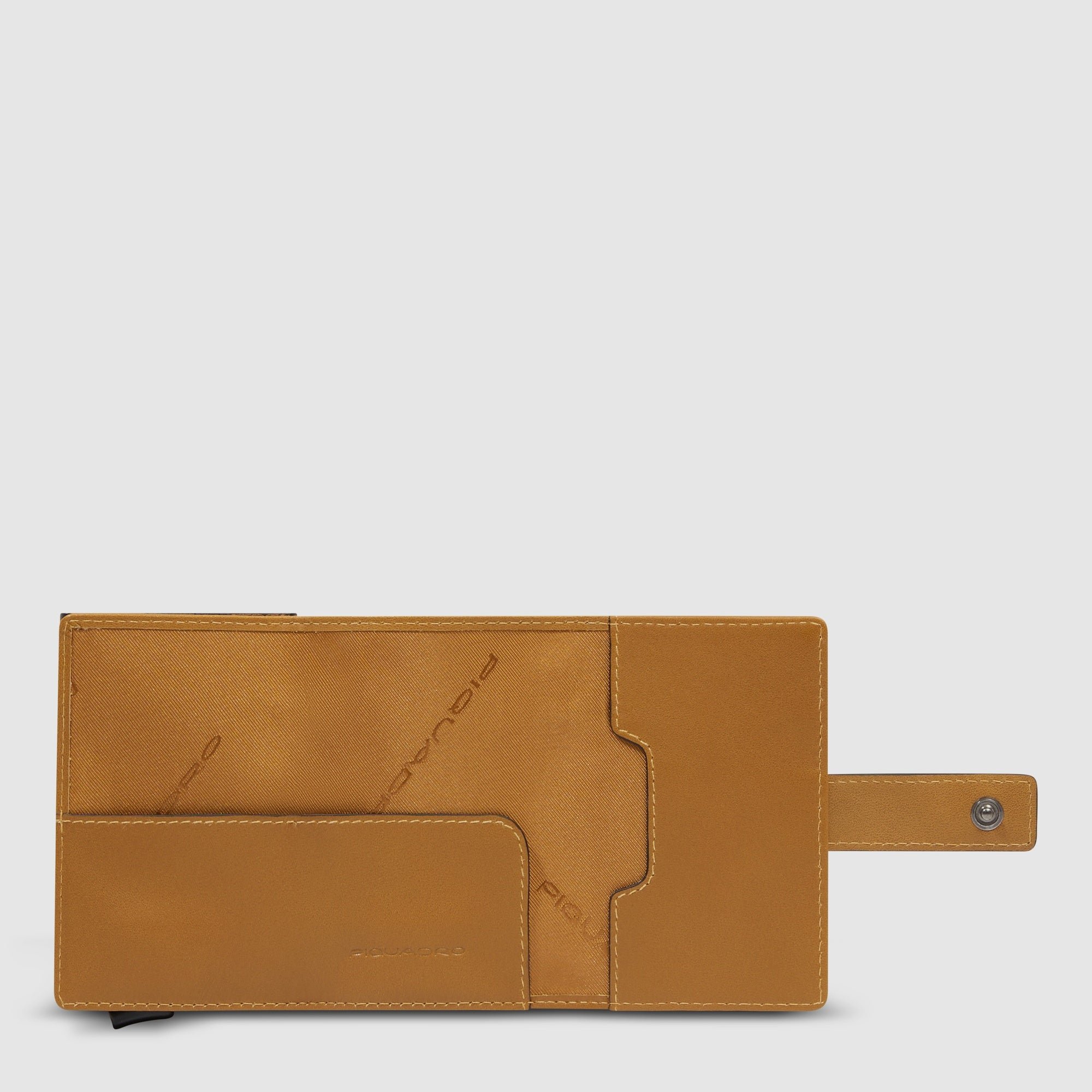 Automatic pop-up cardholder PIQUADRO Yellow