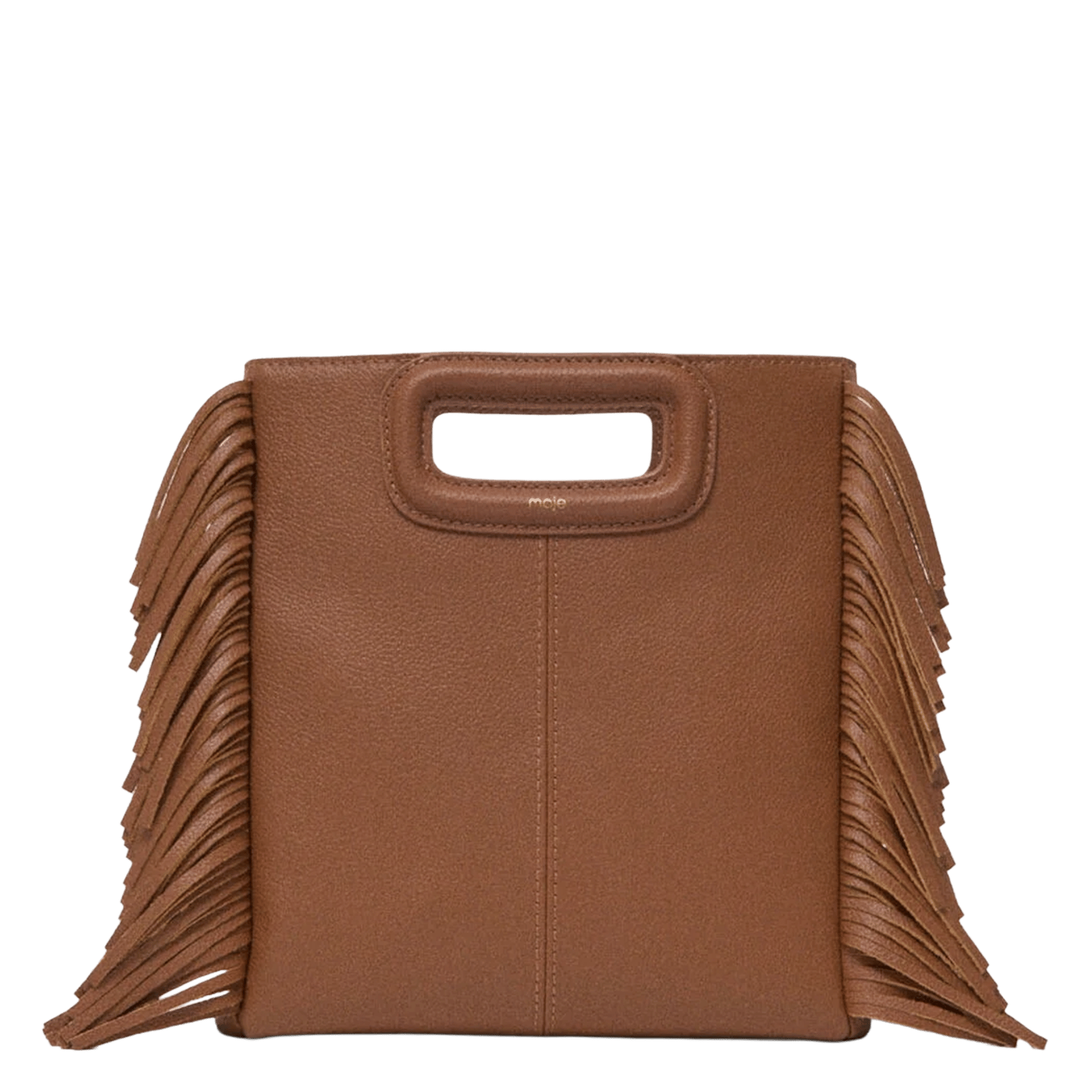 Leren clutch MAJE Bruin