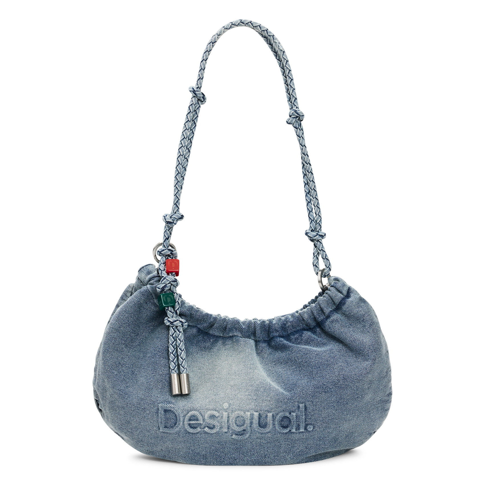 Sac bandoulière en denim DESIGUAL Blauw