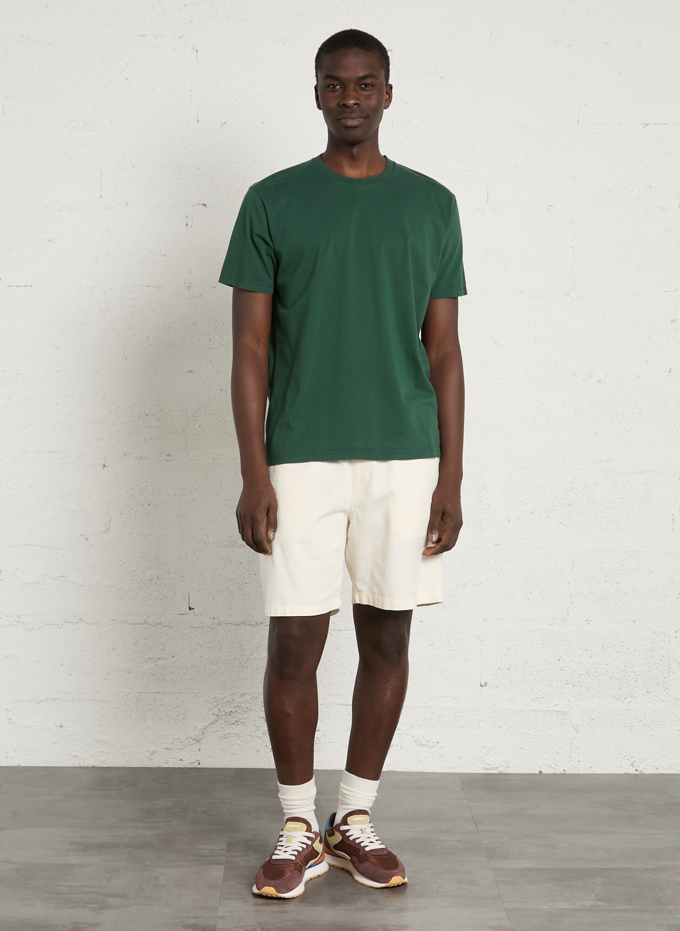 T-shirt col rond en coton biologique COLORFUL STANDARD Vert