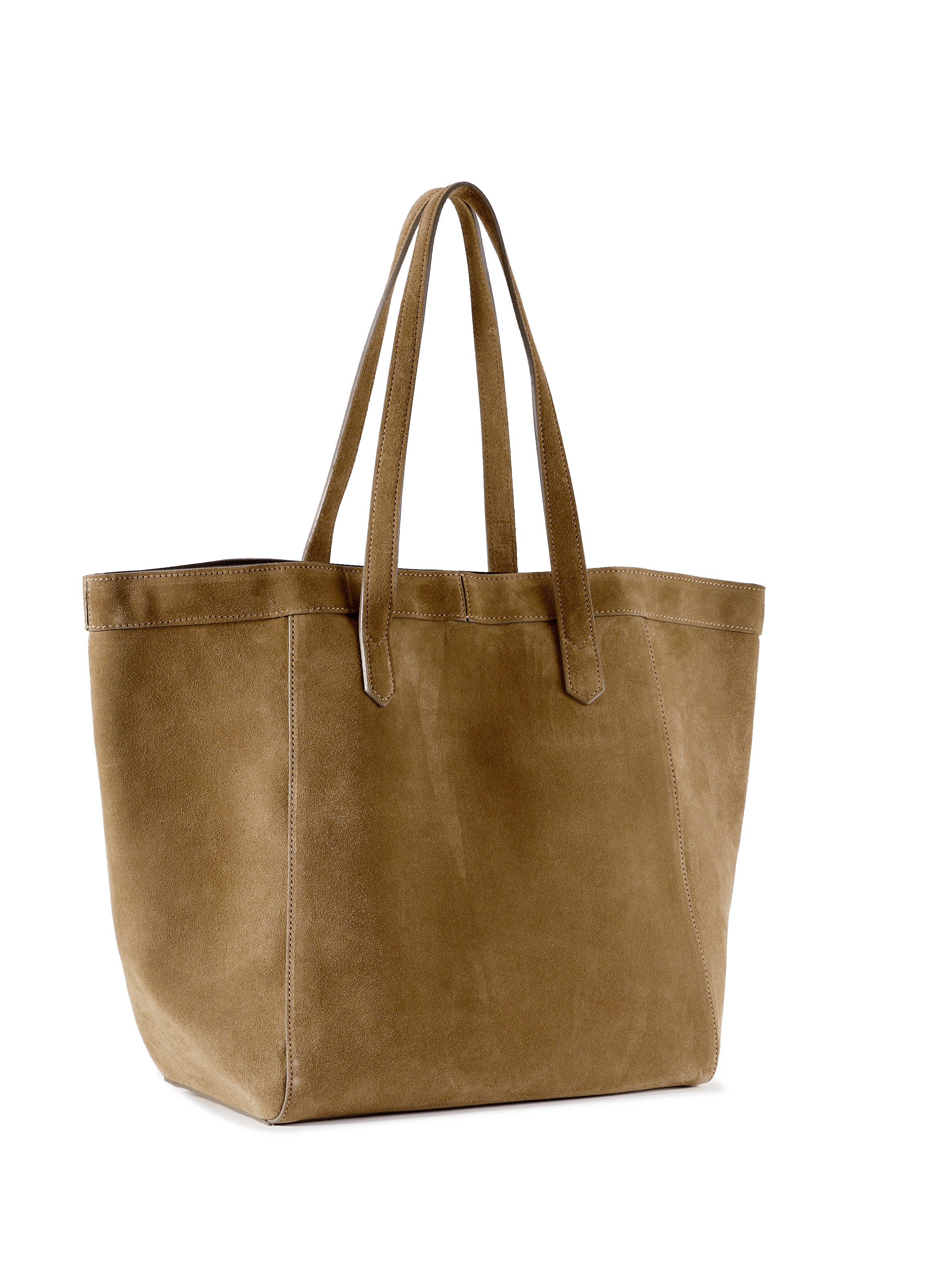 Sac cabas en cuir velours SAISON 1865 Kaki