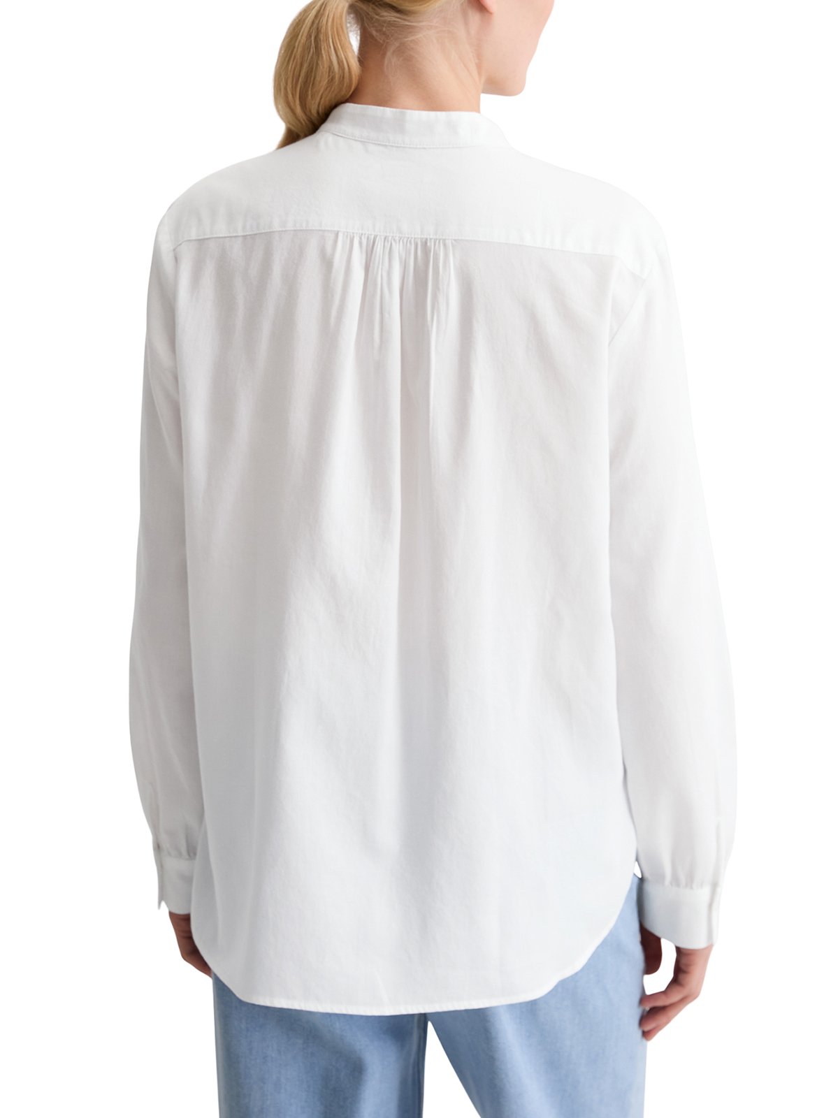 Chemise col mao en coton MARC O'POLO Blanc