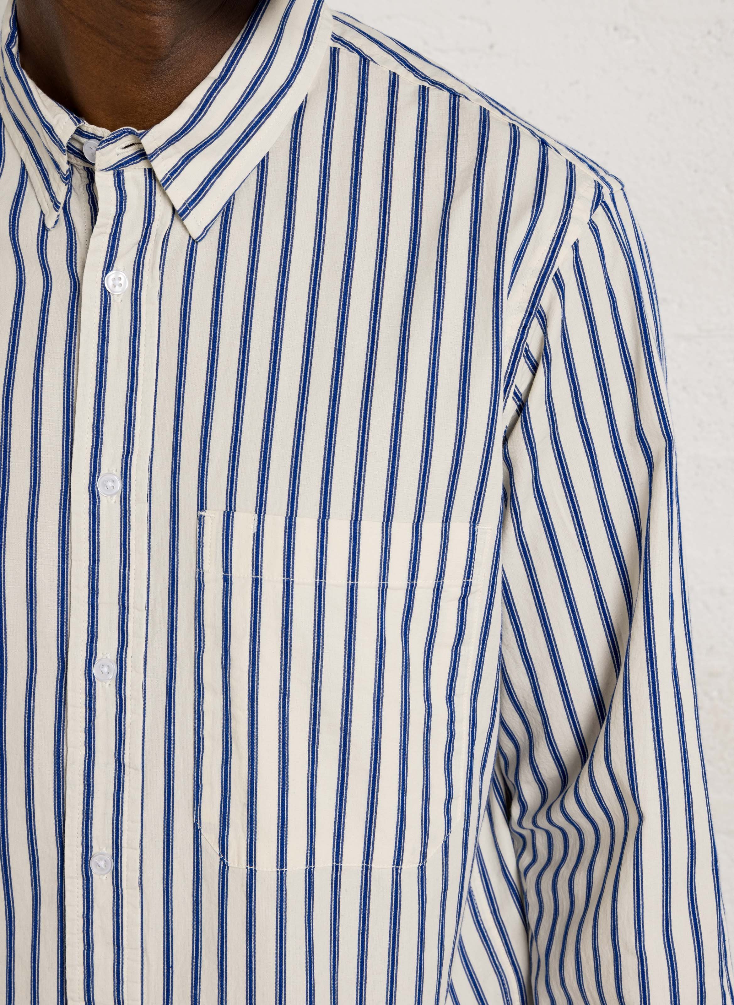 Chemise oversize col classique en coton rayé MINIMUM Multicolore