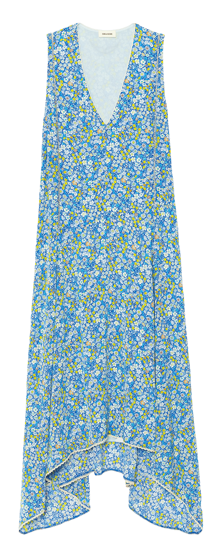 Robe midi col V ZADIG&VOLTAIRE Yellow