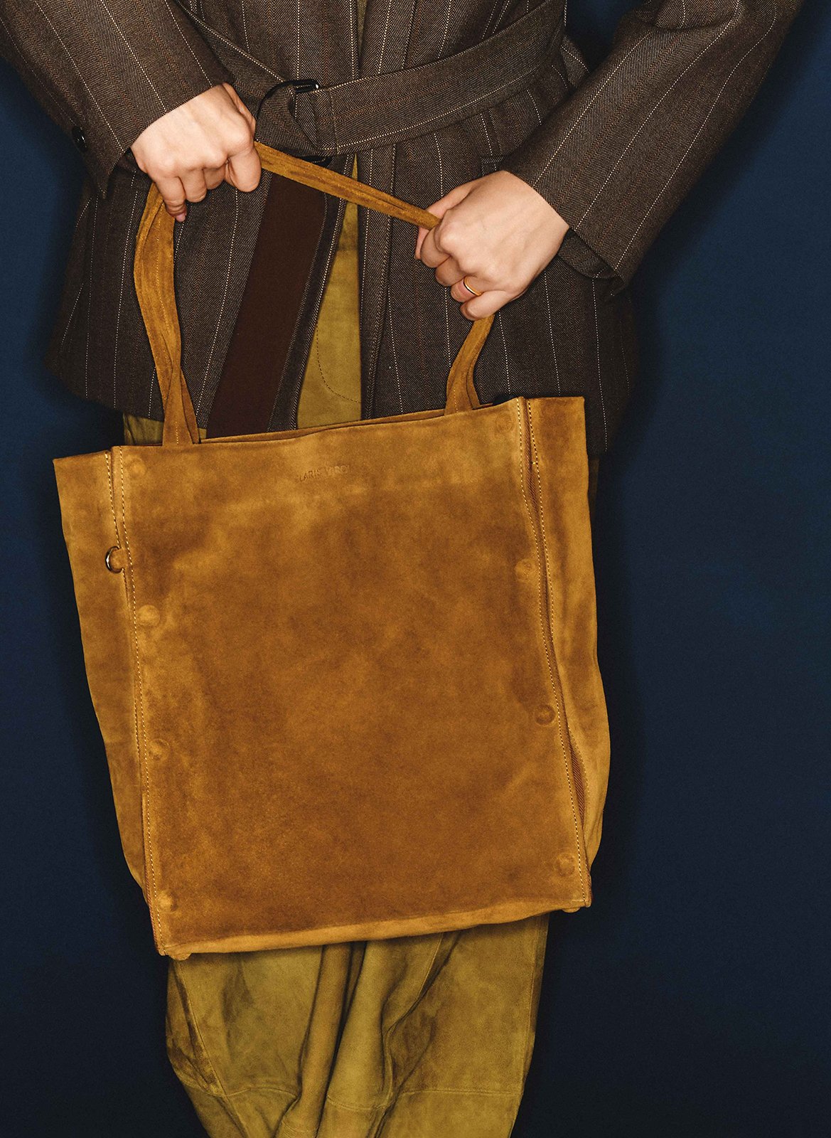Shopper aus Leder CLARIS VIROT Khaki