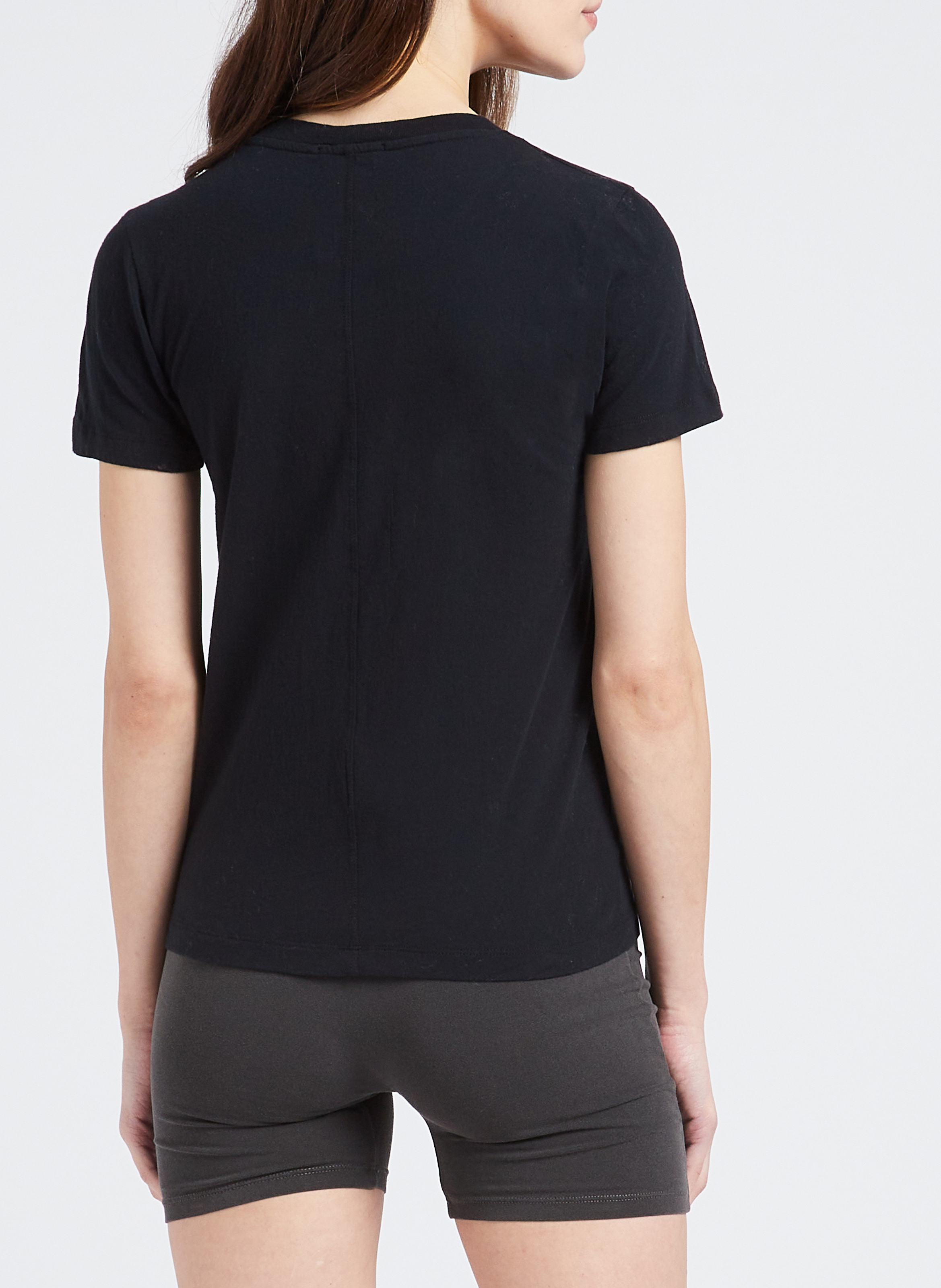 Round-neck cotton T-shirt AMERICAN VINTAGE Black